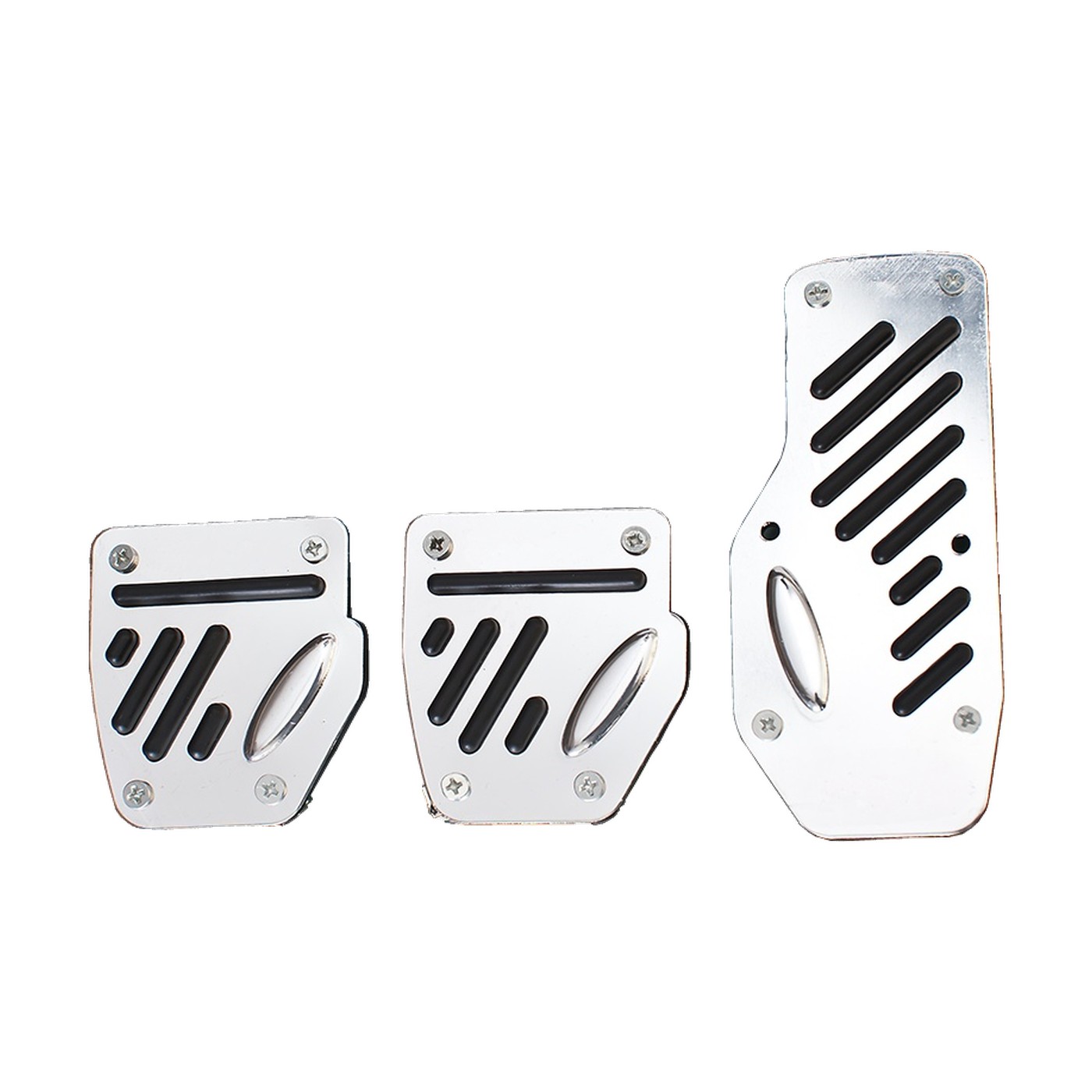 Cubre Pedales Deportivo Universal Negro Rayas 3 Piezas Oregon