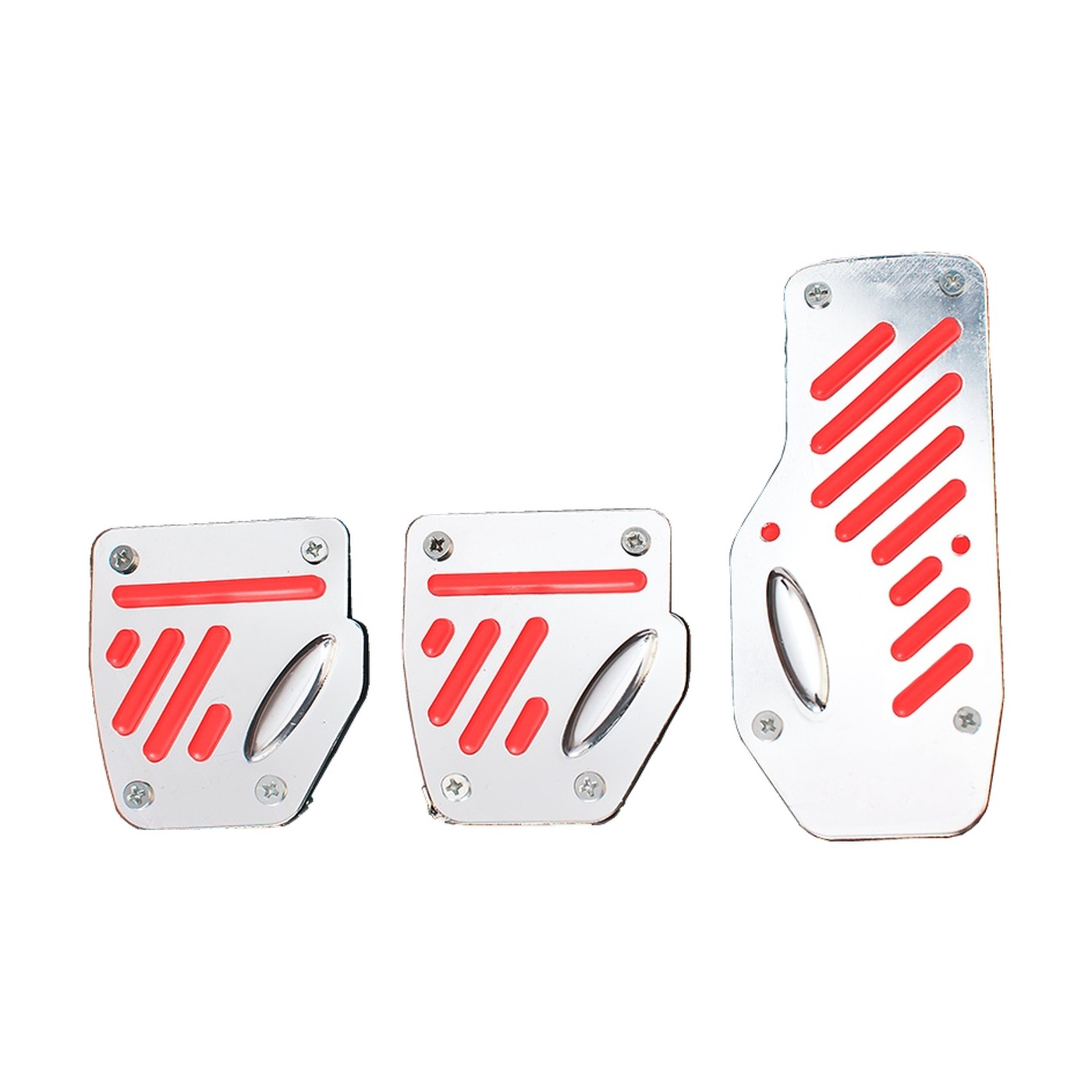 Cubre Pedales Deportivo Universal Rojo Rayas 3 Piezas Oregon