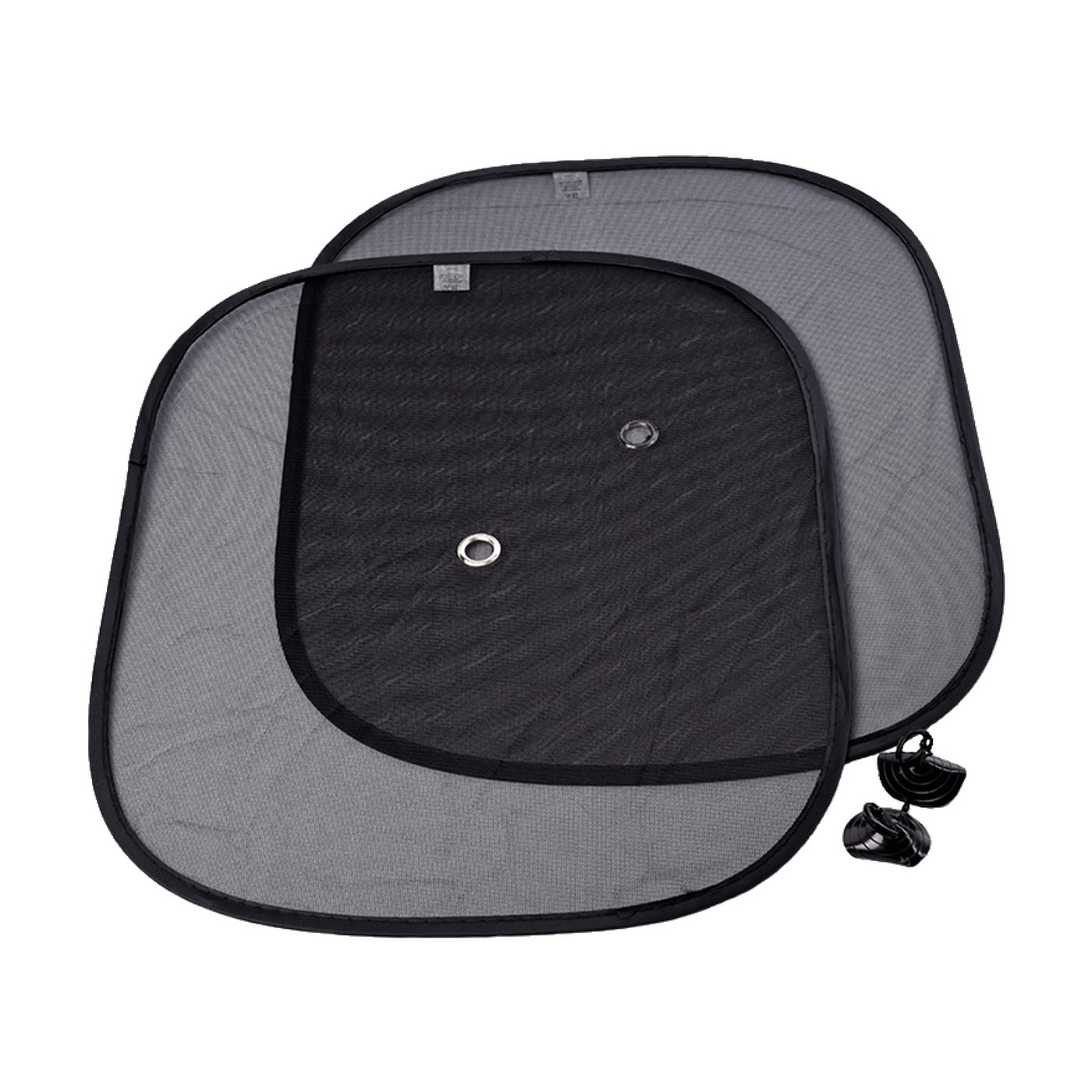 Parasol Lateral De Tela 2 Piezas Negro 44x36 Cm Oregon
