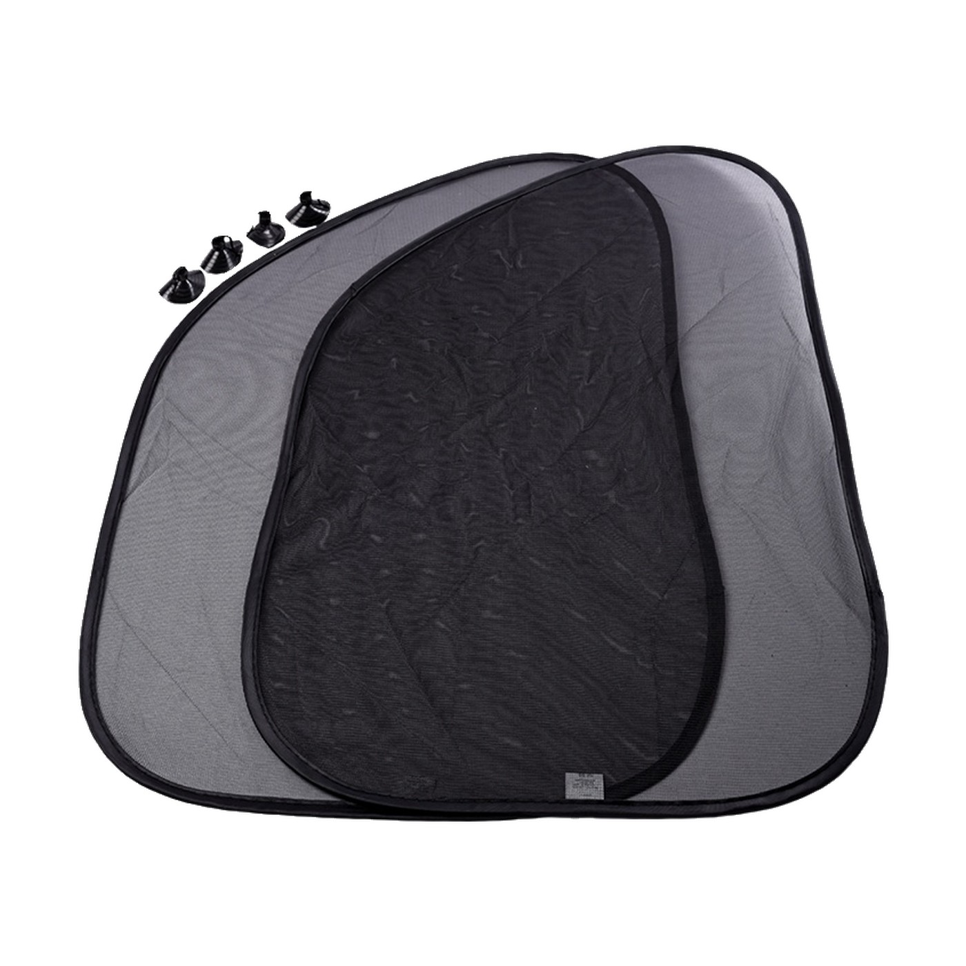Parasol Lateral De Tela 2 Piezas Negro 65x38 Cm Oregon