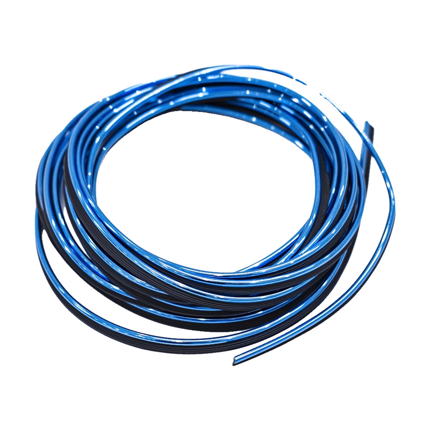 Moldura Decorativa De Encastre Pvc Rollo 5 Metros Oregon Azul