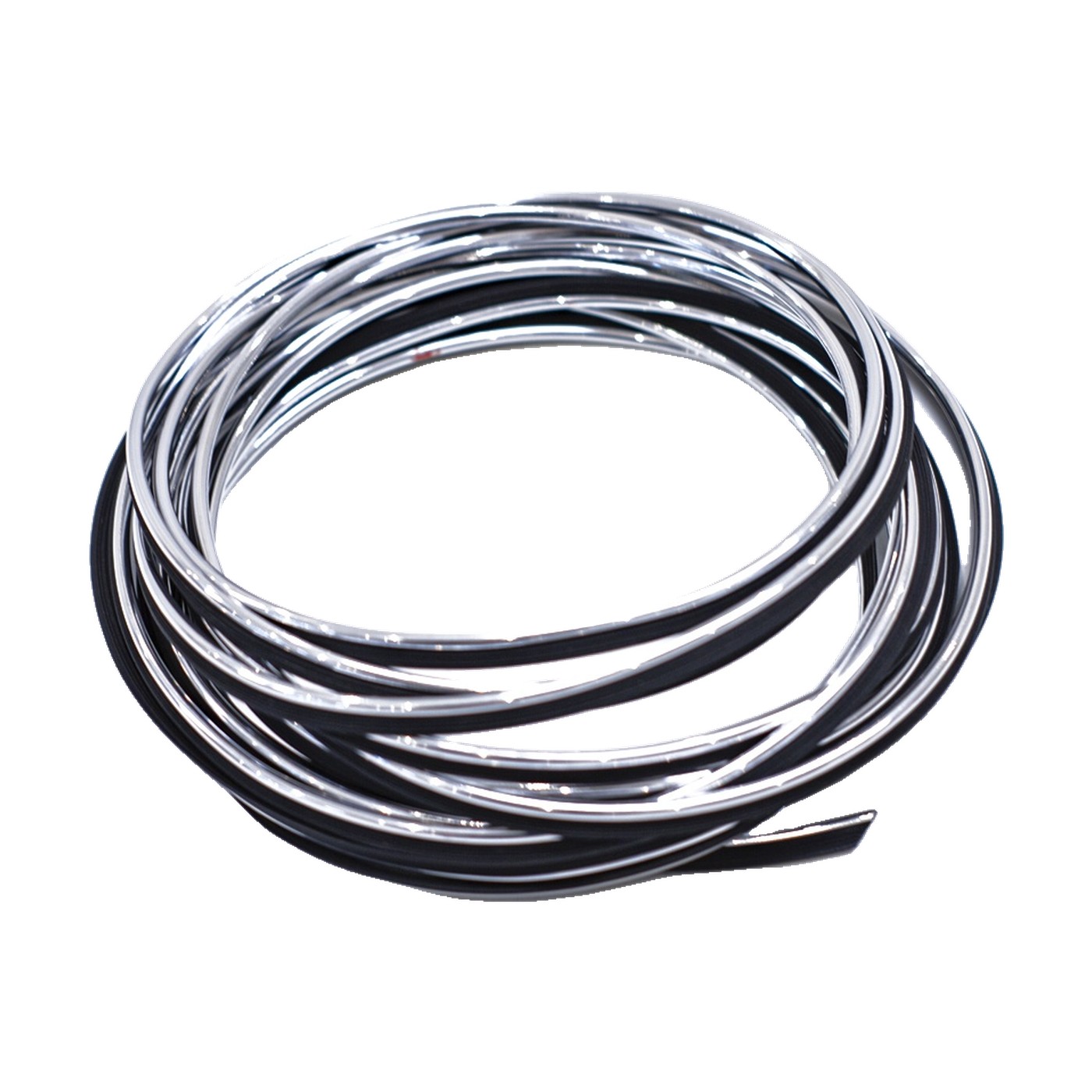Moldura Decorativa De Encastre Pvc Cromado Rollo 5 Metros Oregon