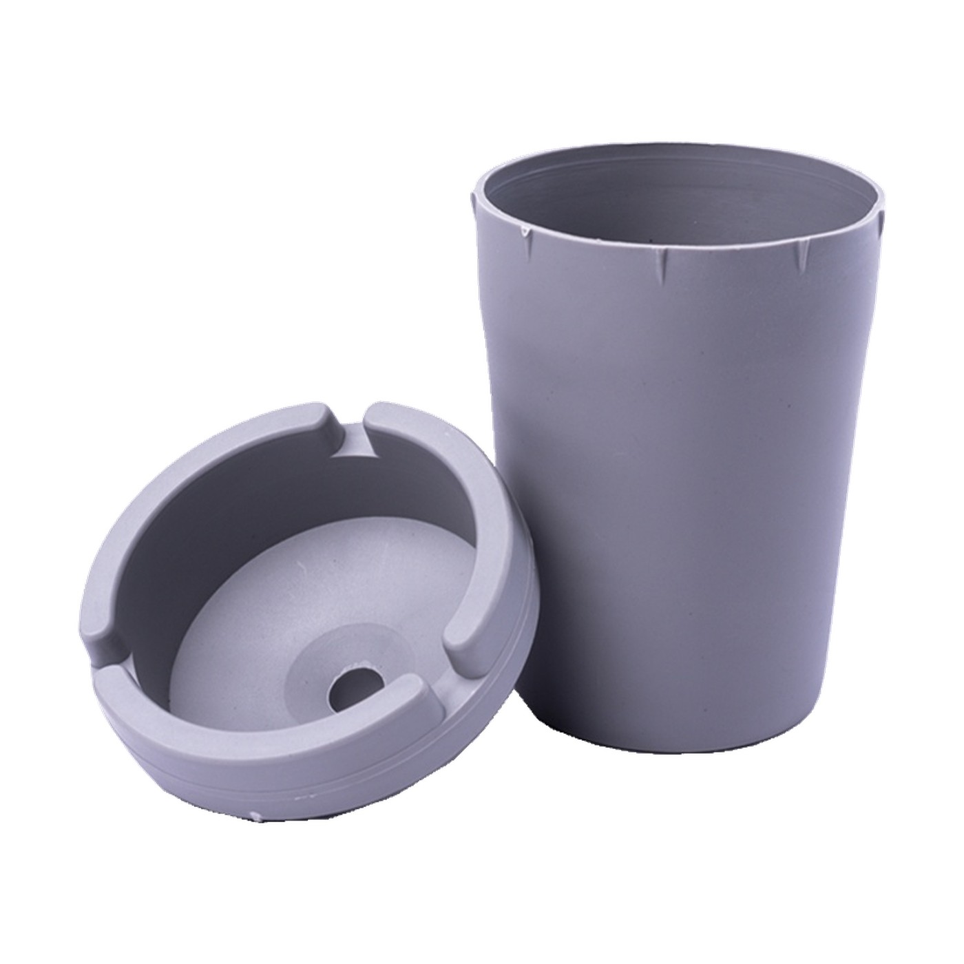 Cenicero Portatil Pvc Negro Y Gris Para Autos Oregon