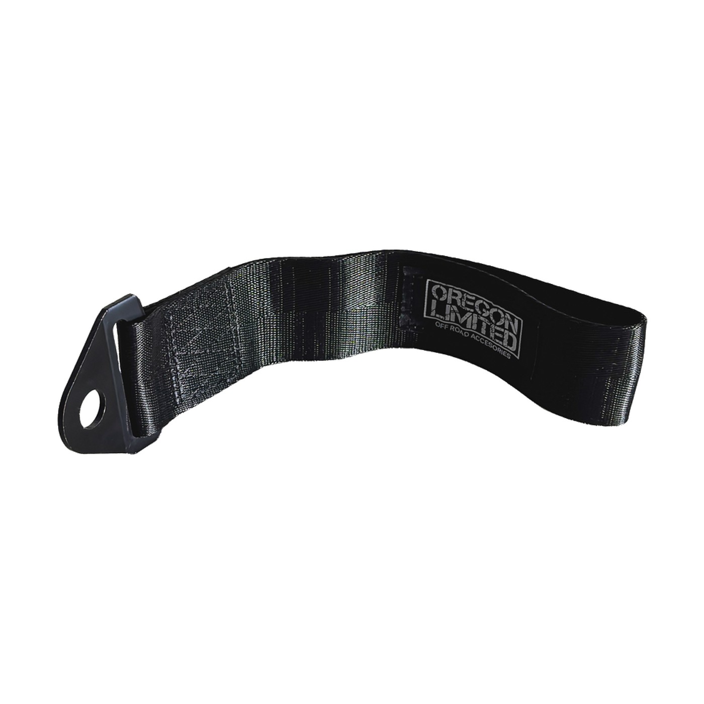 Cinta De Remolque Tuning Universal Negra Con Tornillo Oregon Negra
