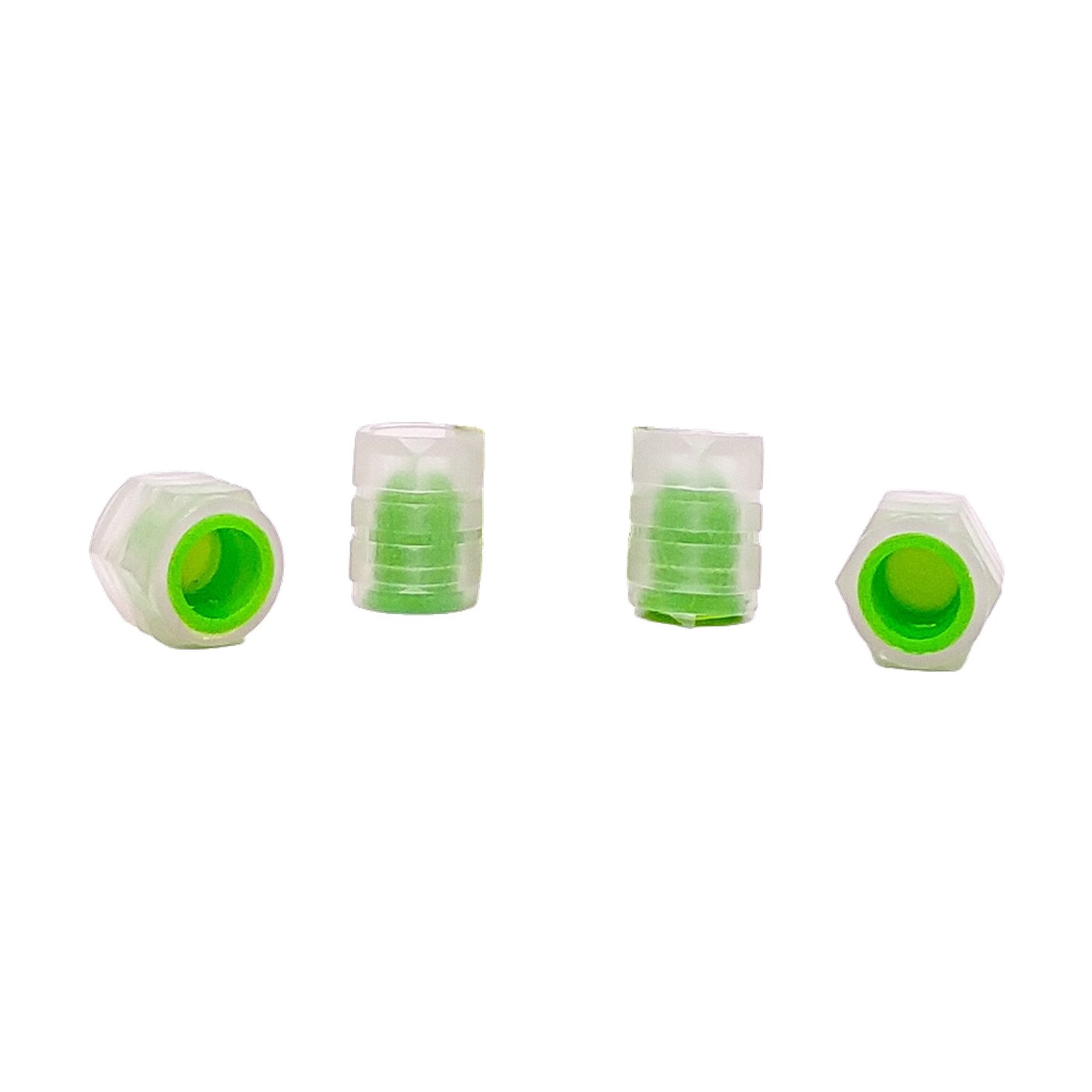 Tapas De Valvula Verde Fluorescente Con Logo X4 Oregon