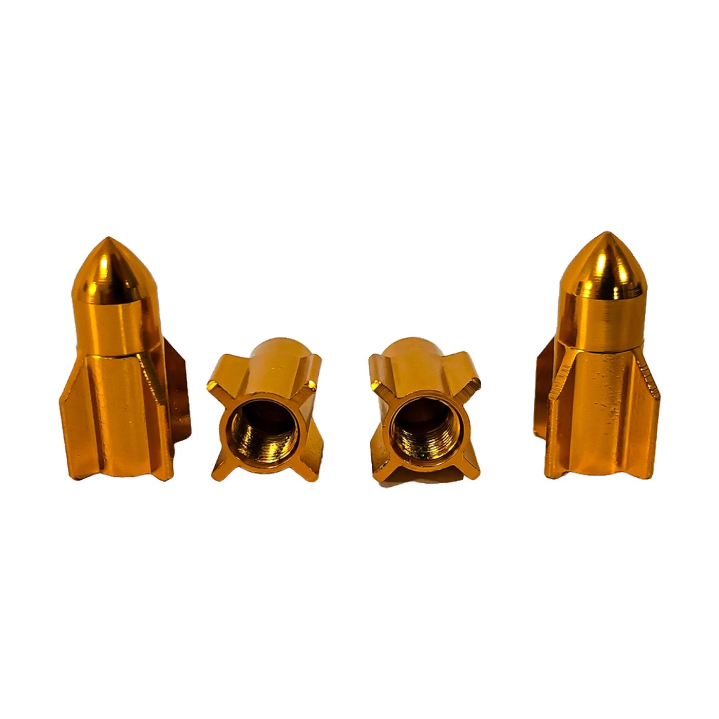 Tapas De Valvula Tuning Rocket Doradas X4 Oregon