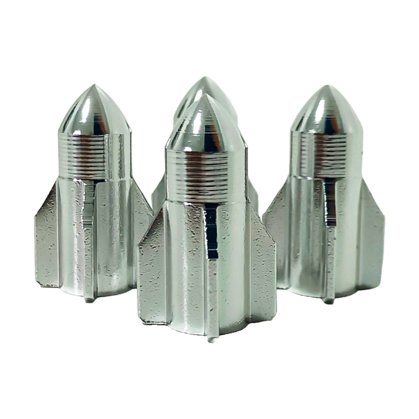 Tapas De Valvula Tuning Rocket Plateadas X4 Oregon