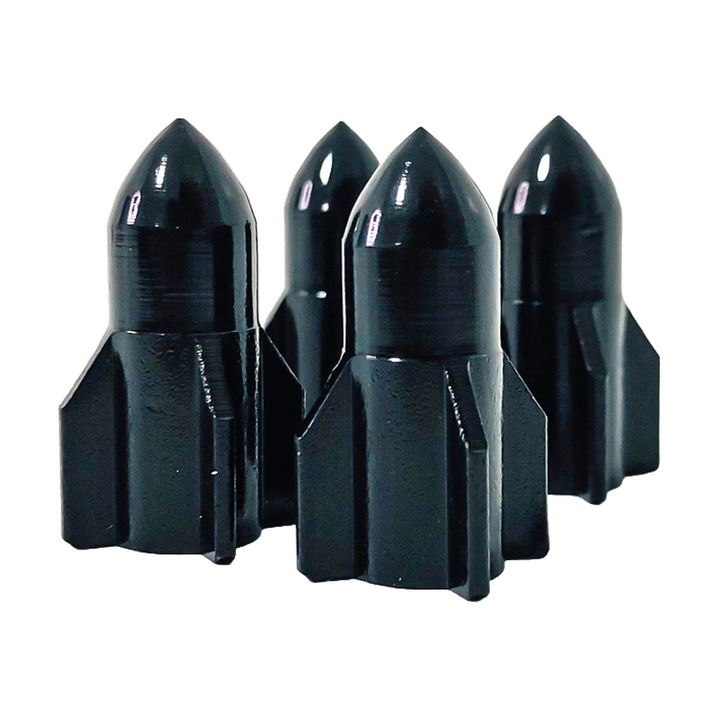 Tapas De Valvula Tuning Rocket Negras X4 Oregon