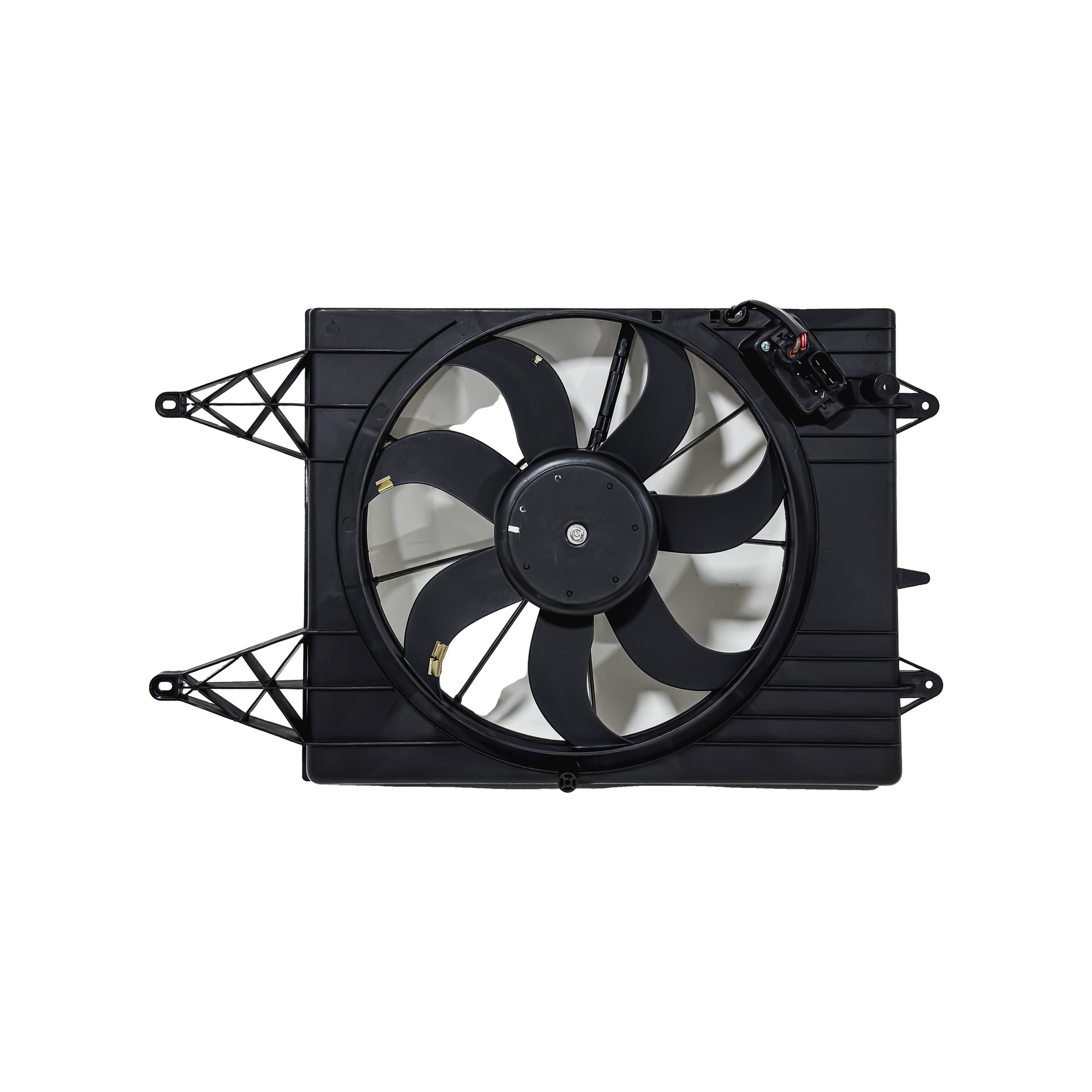 Electroventilador Volkswagen Fox 1.6 Gol Trend 1.6 8v Voyage 1.6 8v Saveiro 1.6 8v Suran 1.6 8v Con Encauzador Rgu Pro