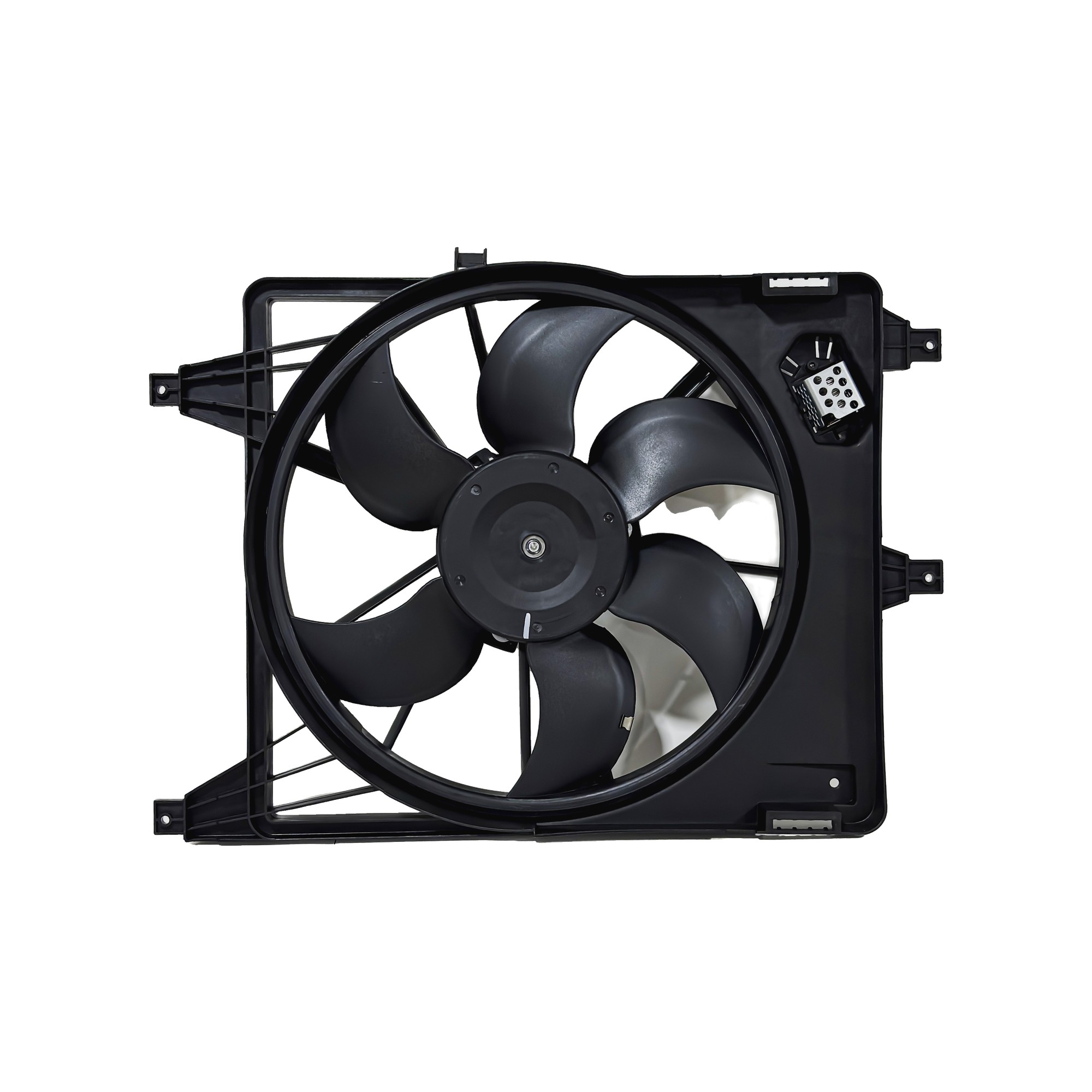 Electroventilador Renault Logan 1.6 16v Sandero 1.6 16v Clio 1.6 16v Symbol 1.6 16v Kangoo 1.6 16v Con Encauzador Rgu Pro