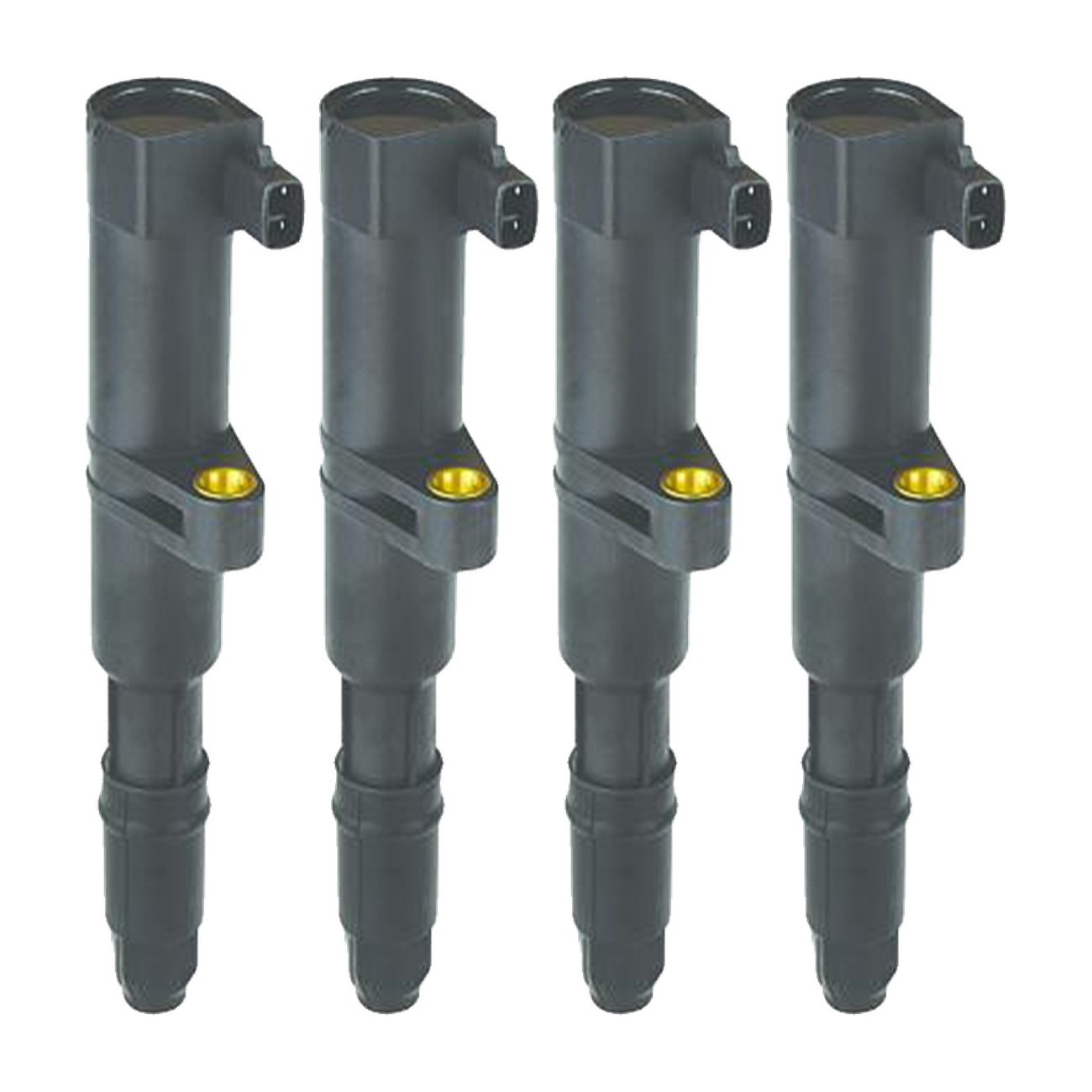 Kit 4 Bobinas De Encendido Lápiz Renault Clio 1.4 1.6 2.0 Kangoo 1.4 1.6 Laguna 2 1.8 2.0 Megane 1.6 2.0 Duster 1.6 2.0 Fluence 1.6 Kangoo Express 1.6 Logan 1.6 Sandero 1.6 Tipo Bougicord Rgu Pro