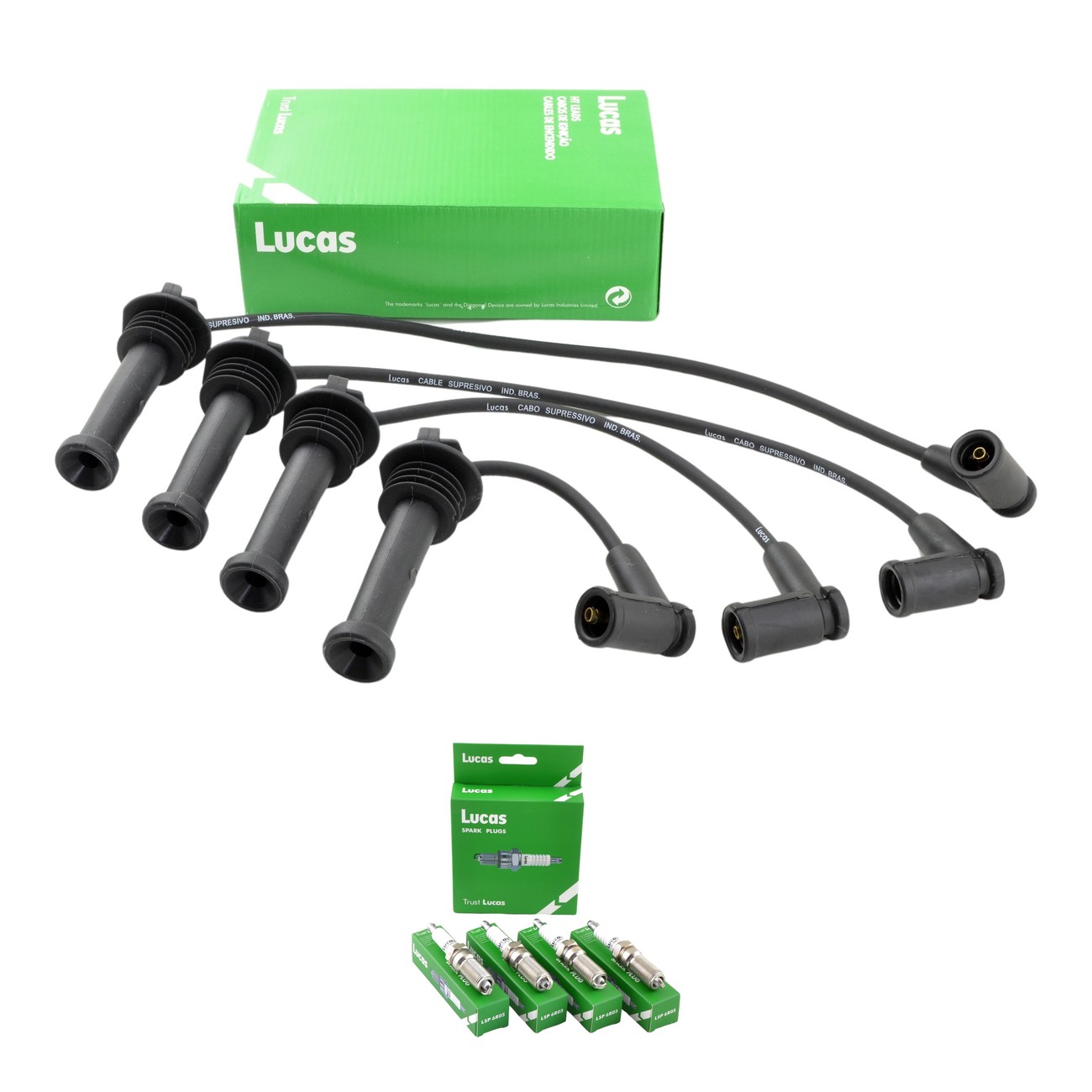 Kit Cables Y Bujias Lucas Silicona Ford Focus 1.8 16v Mondeo 1.8