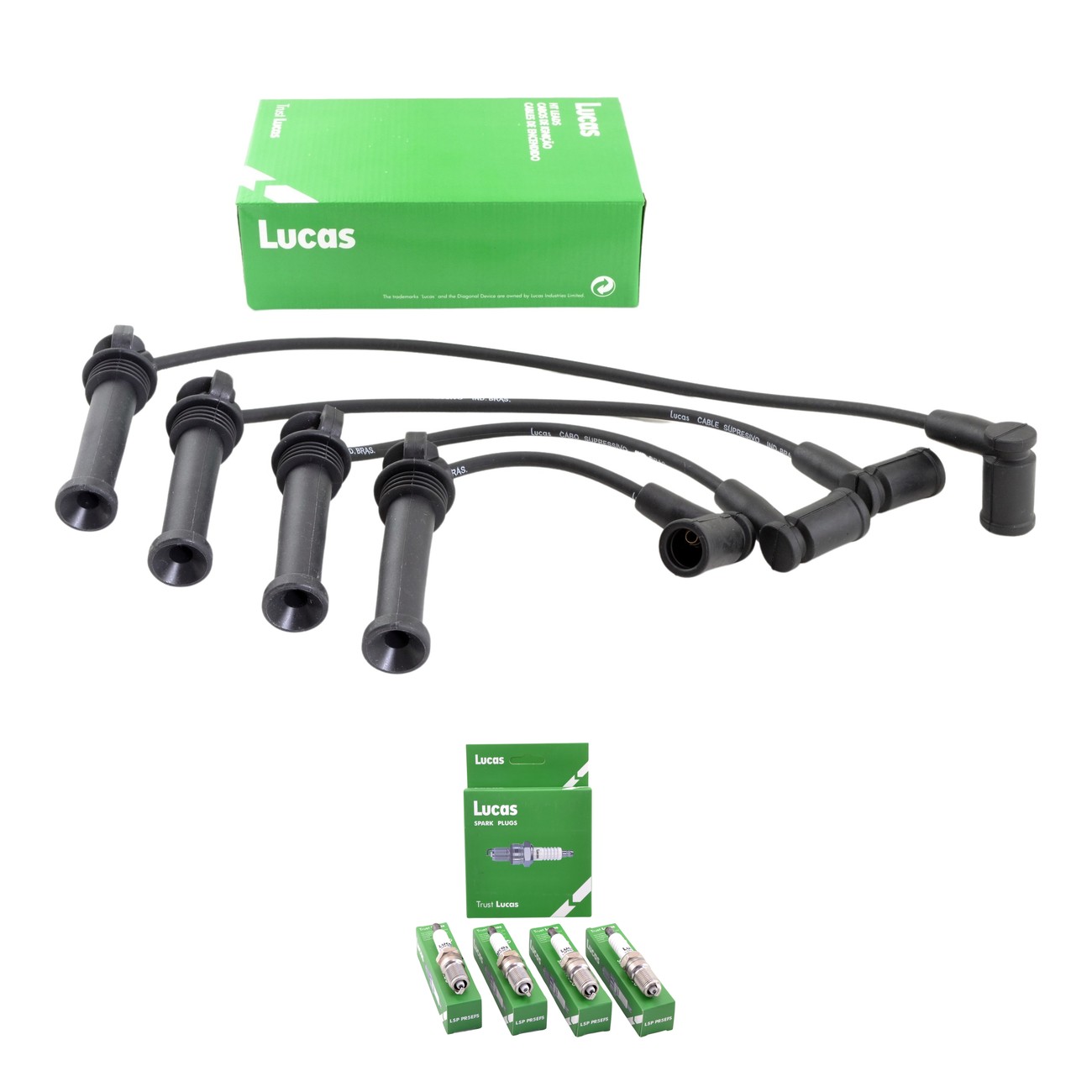 Kit Cables Y Bujias Lucas Silicona Ford Ecosport 2.0 16v Focus 2.0 16v