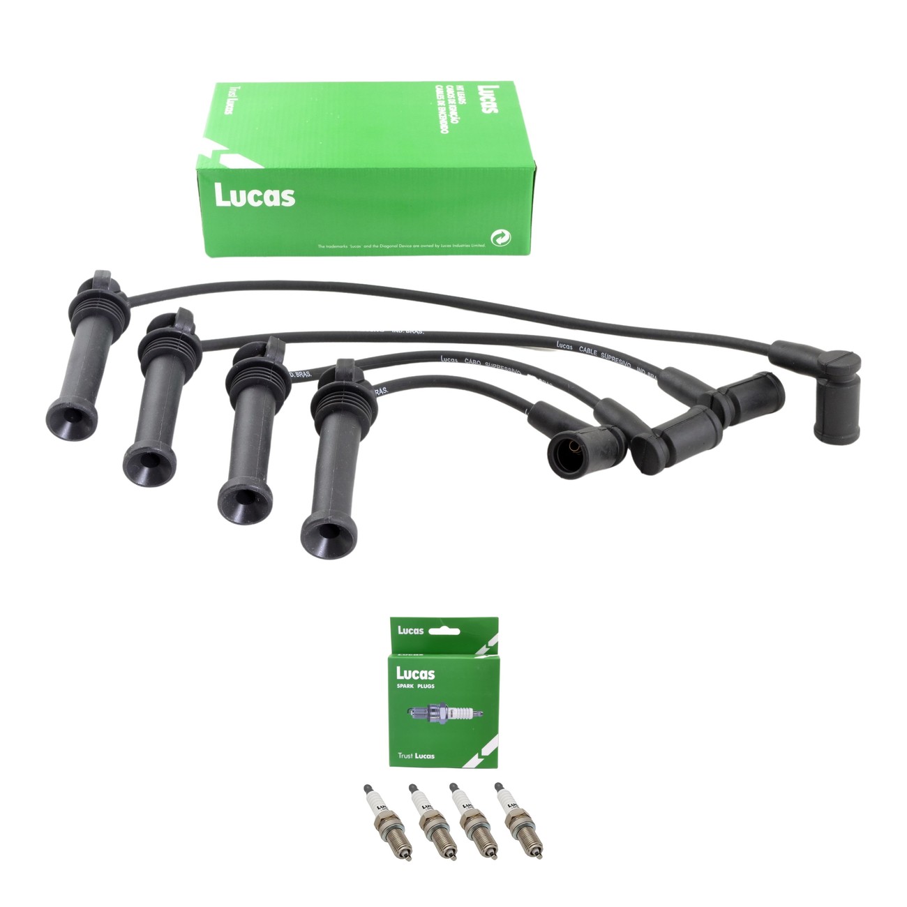 Kit Cables Y Bujias Lucas Silicona Ford Ecosport 2.0 16v Focus 2.0 16v