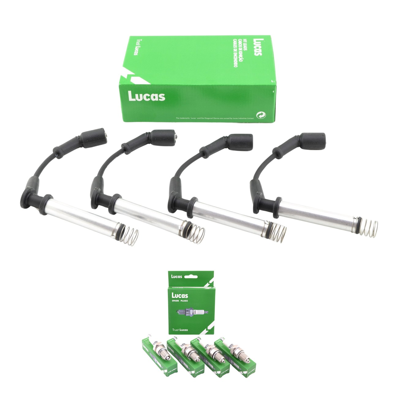Kit Cables Y Bujias Lucas Silicona Chevrolet Onix 1.4 8v Prisma 2 1.4 8v