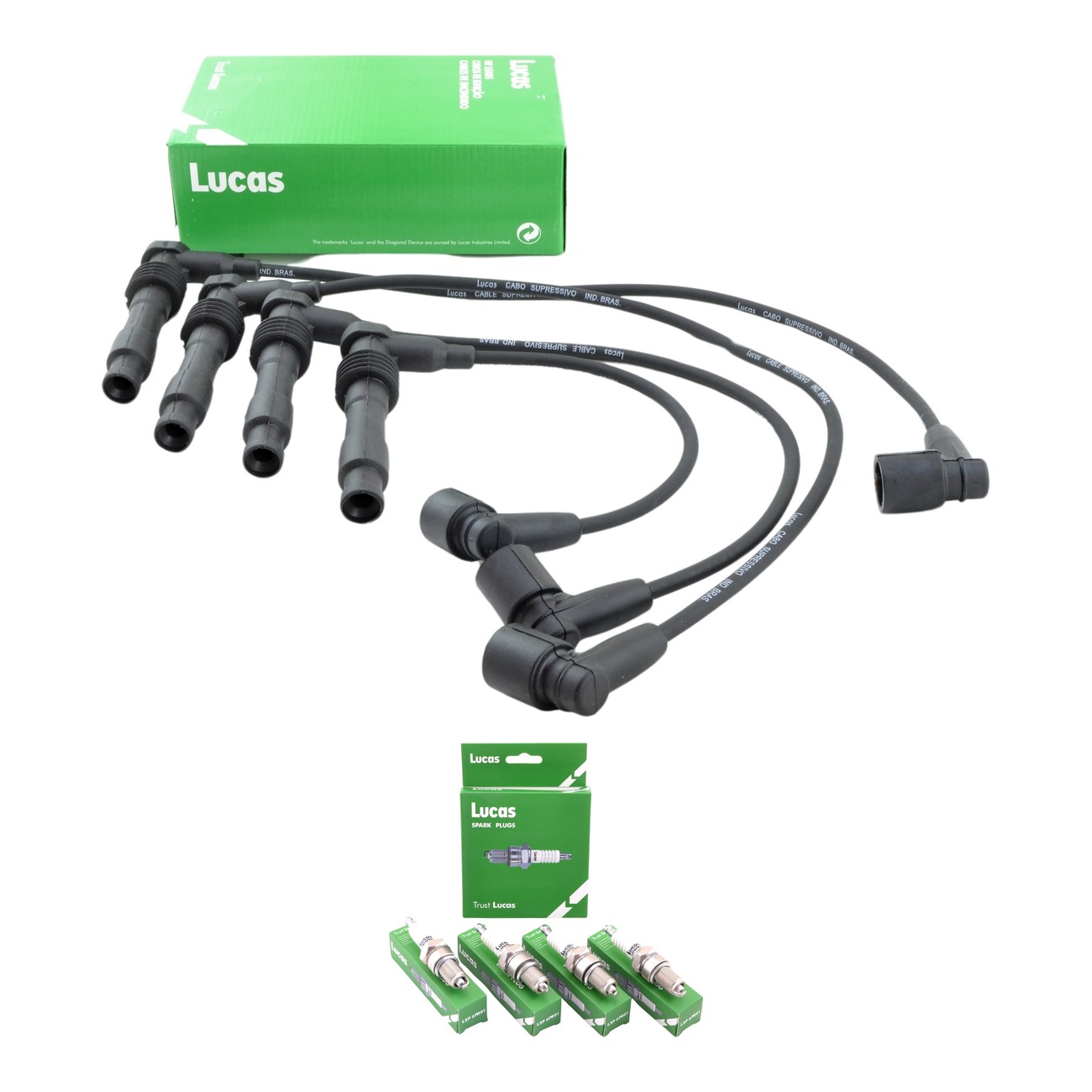 Kit Cables Y Bujias Lucas Silicona Chevrolet Corsa 1.6 16v