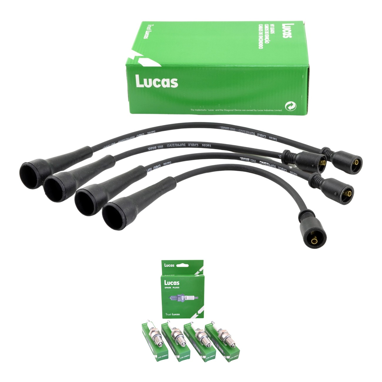 Kit Cables Y Bujias Lucas Silicona Renault Megane 2.0 8v Scenic 2.0 8v