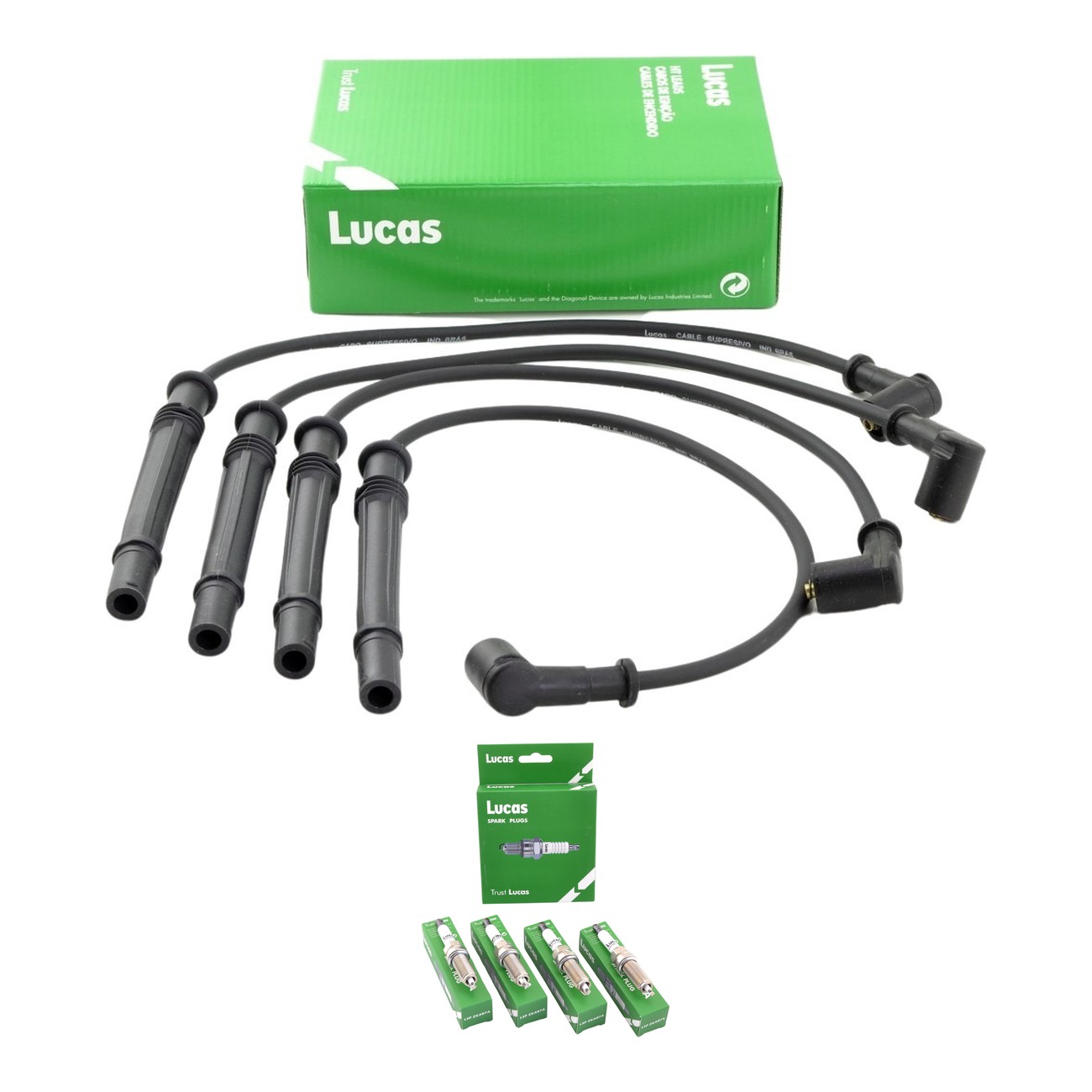 Kit Cables Y Bujias Lucas Silicona Renault Clio 2 1.2 16v Clio Mío 1.2 16v
