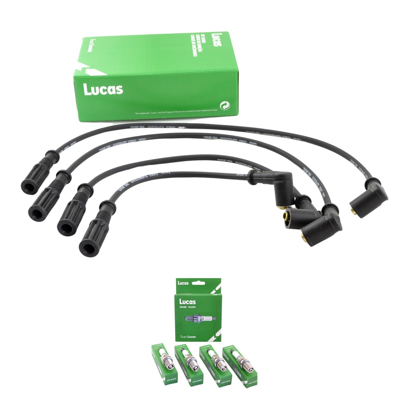 Kit Cables Y Bujias Lucas Silicona Fiat Fiorino 1.3 8v Uno 1.3 8v