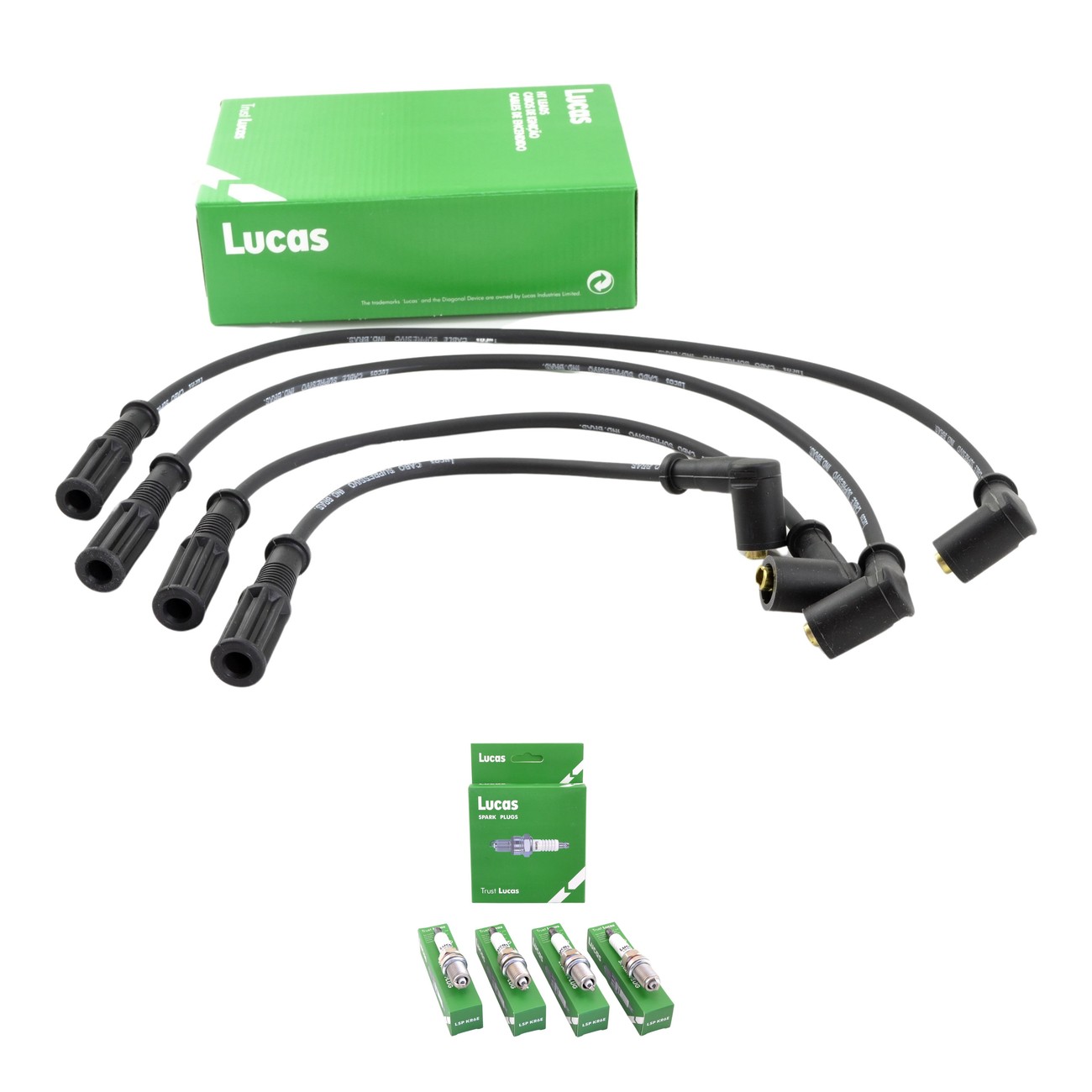 Kit Cables Y Bujias Lucas Silicona Fiat Fiorino 1.3 8v Uno 1.3 8v