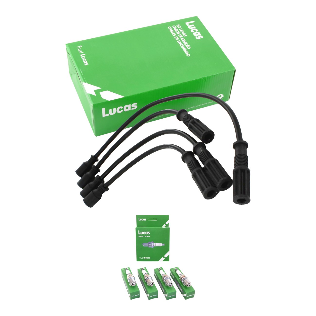 Kit Cables Y Bujias Lucas Silicona Fiat Duna 1.3 8v Fiorino 1.3 8v Palio 1.3 8v Siena 1.3 8v Uno 1.3 8v