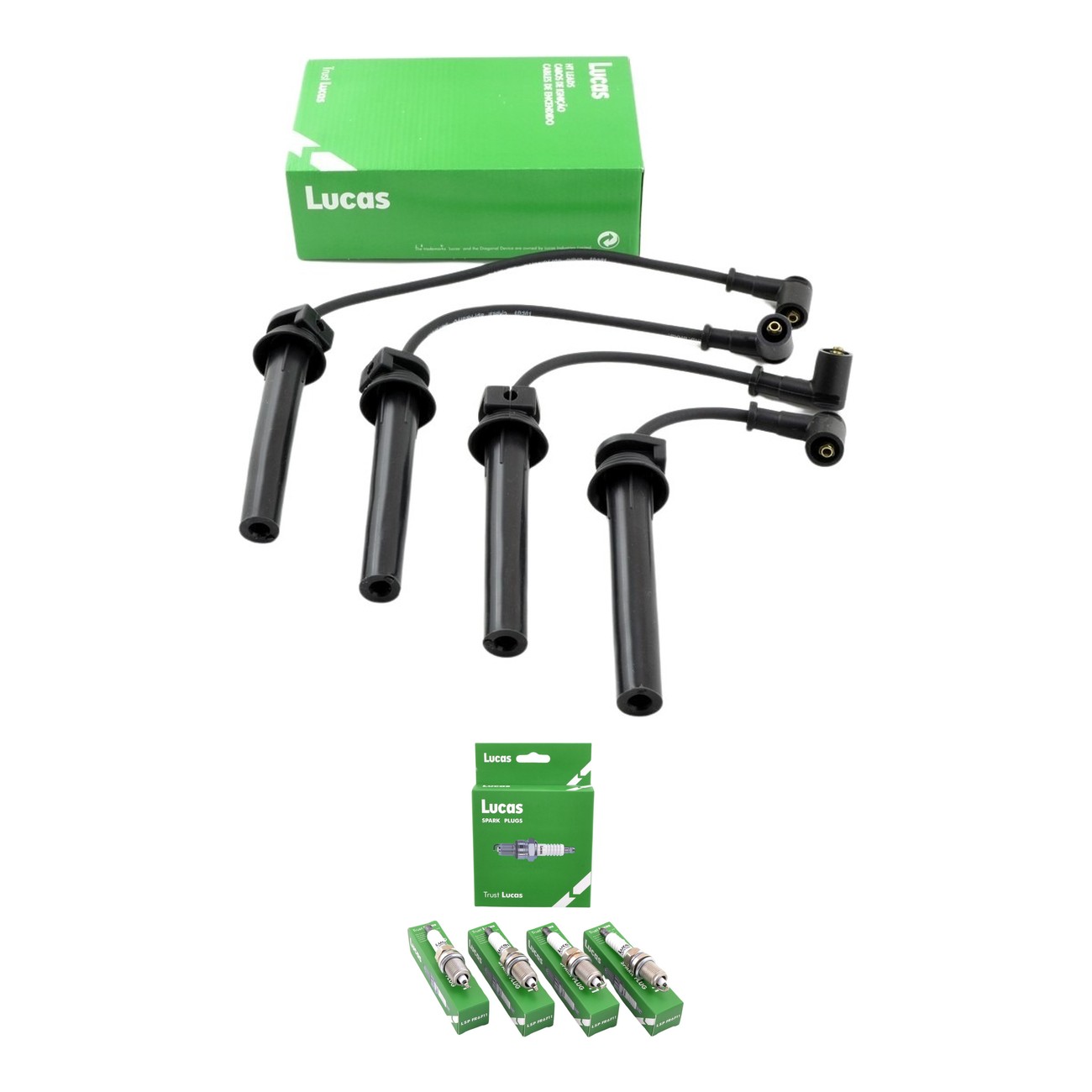 Kit Cables Y Bujias Lucas Silicona Fiat Idea 1.6 16v Linea 1.8 16v Palio 1.6 16v Punto 1.6 16v Siena 1.6 16v Strada 1.6 16v