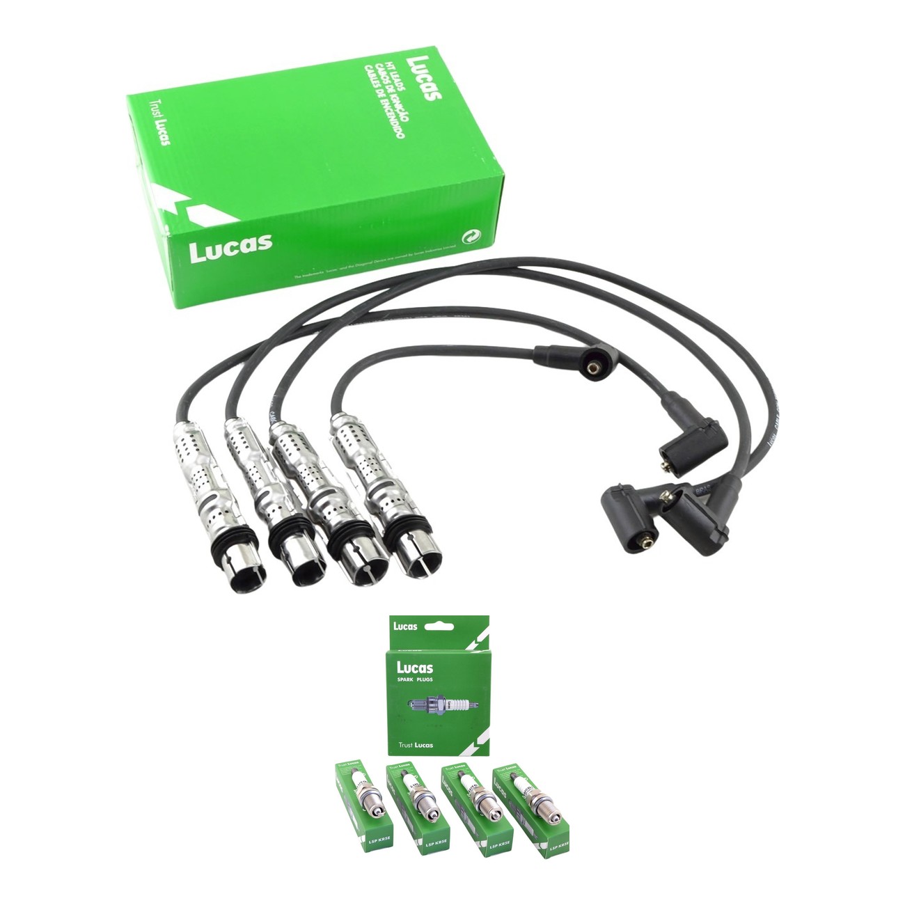 Kit Cables Y Bujias Lucas Silicona Audi A3 1.6 8v