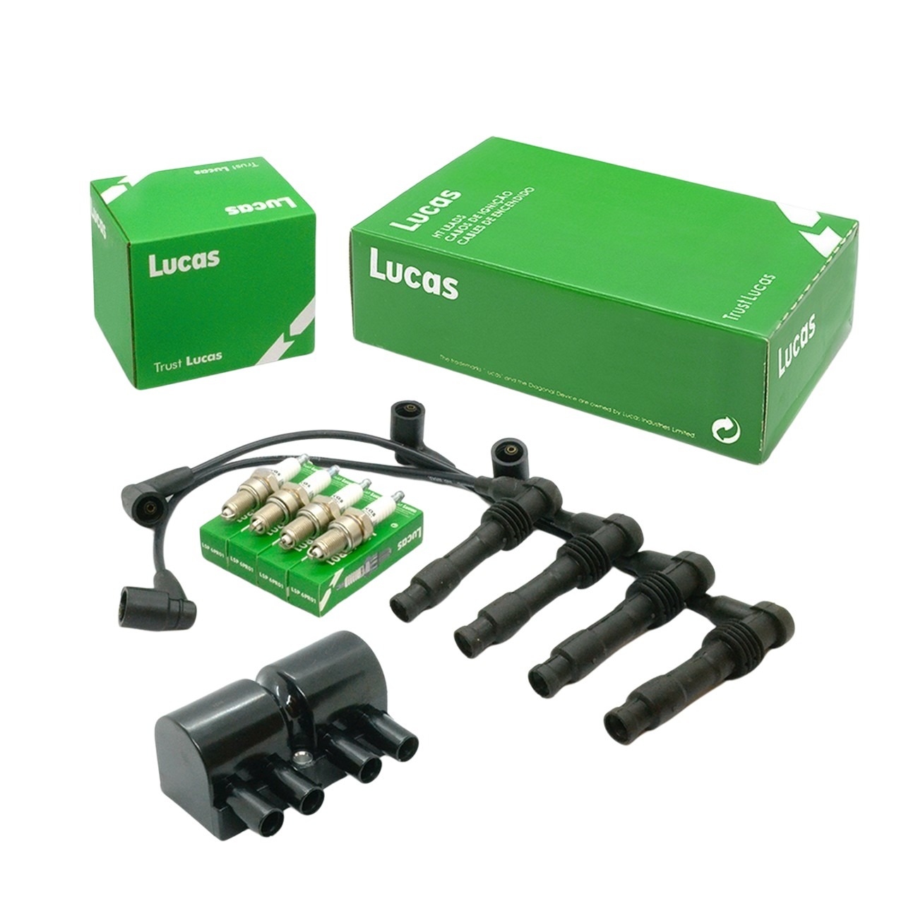 Kit Bobina Cables Y Bujias Lucas Chevrolet Corsa 1.6 16v