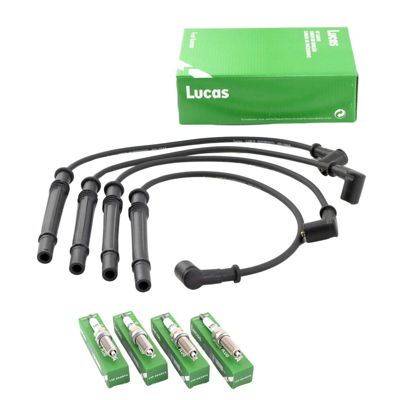 Kit Lucas L207 Cables Y Bujias Renault Clio 2 1.2 16v Clio Mío 1.2 16v