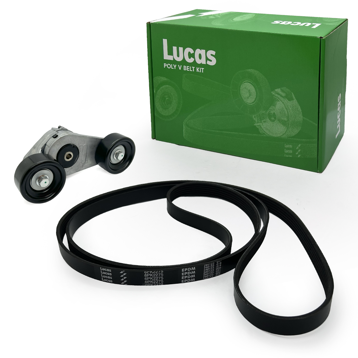 Kit Tensor Y Correa Poly-v Lucas 6pk2275 Volkswagen Gol 1.6 8v 1.8 8v 1.6 Diesel Saveiro 1.6