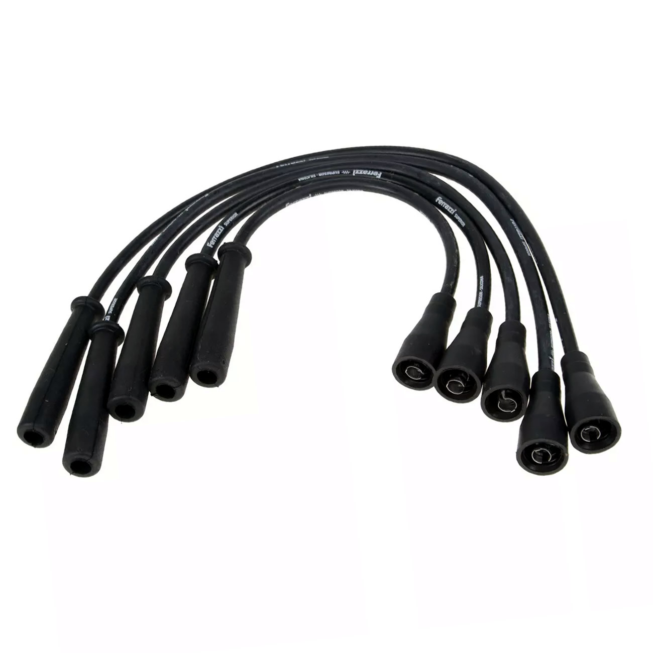 Cables De Bujia Silicona Fiat 128 Duna Uno 1.1 1.3 1.5 Negro