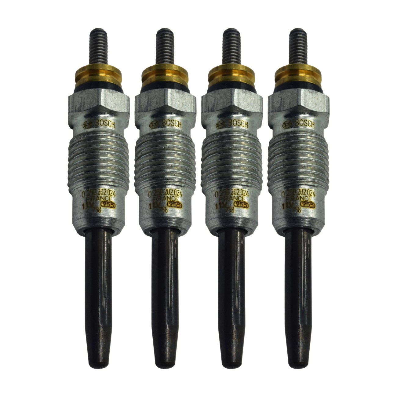Kit 4 Bujias Precalentamiento Bosch Renault Clio 1.9 D Express 1.9 D Megane 1.9 D