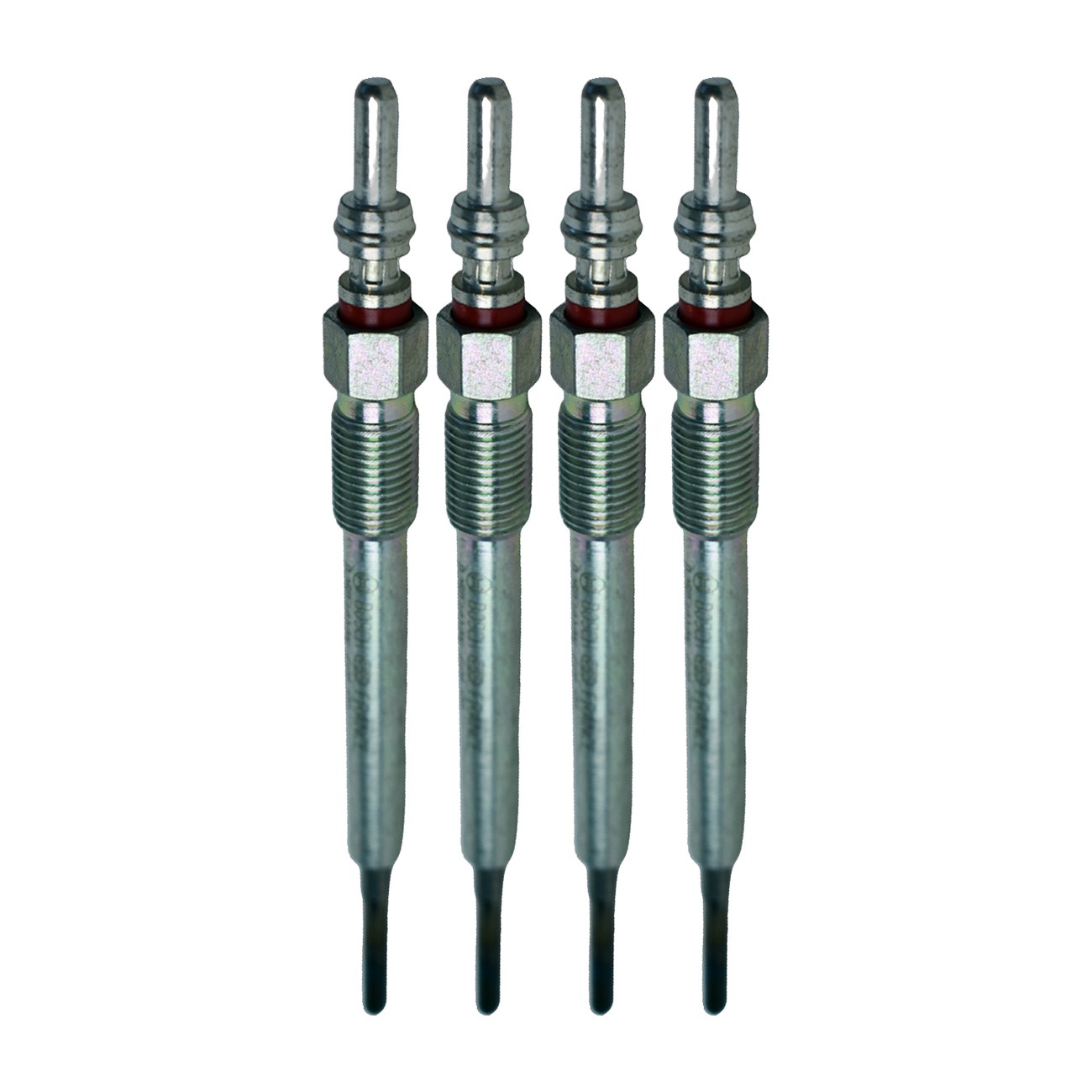 Kit 4 Bujias Precalentamiento Bosch Fiat 500 1.3 Multijet Punto 1.3 Multijet Strada 1.3 Multijet