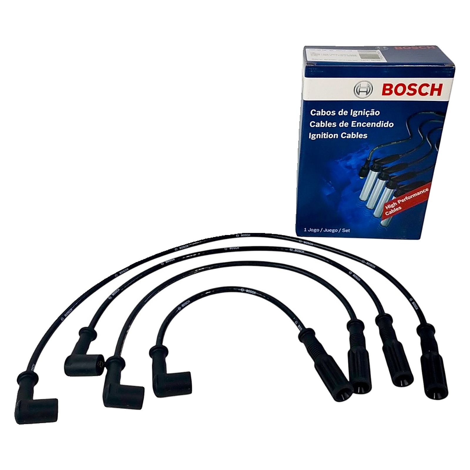 Juego Cables Bujia Bosch Fiat Fiorino 1.3 8v Idea 1.4 8v Palio 1.4 8v Punto 1.4 8v Siena 1.4 8v Strada 1.4 8v Uno 1.3 8v
