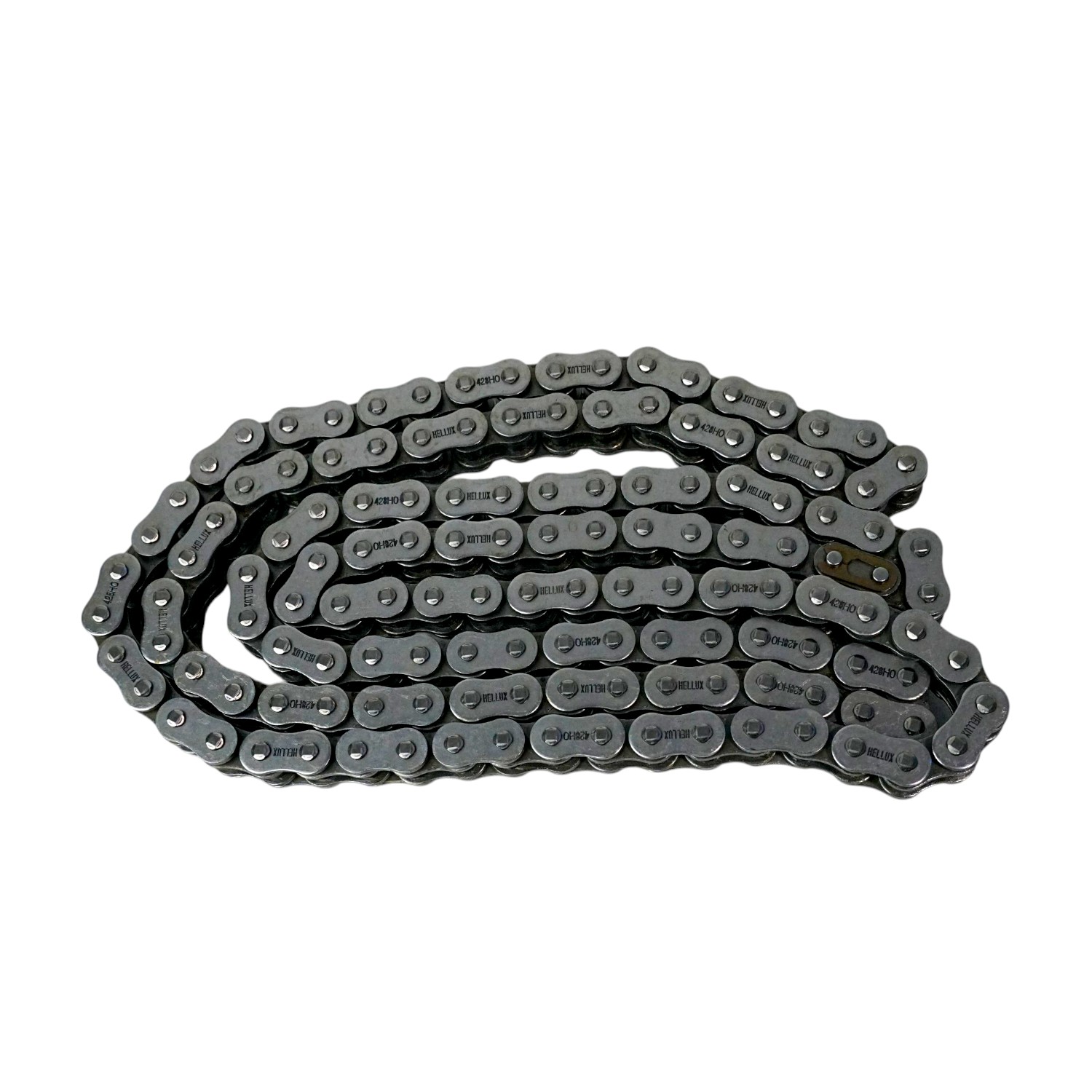 Cadena De Transmision Para Moto Hellux 428h 136 Eslabones Negra Con O Ring