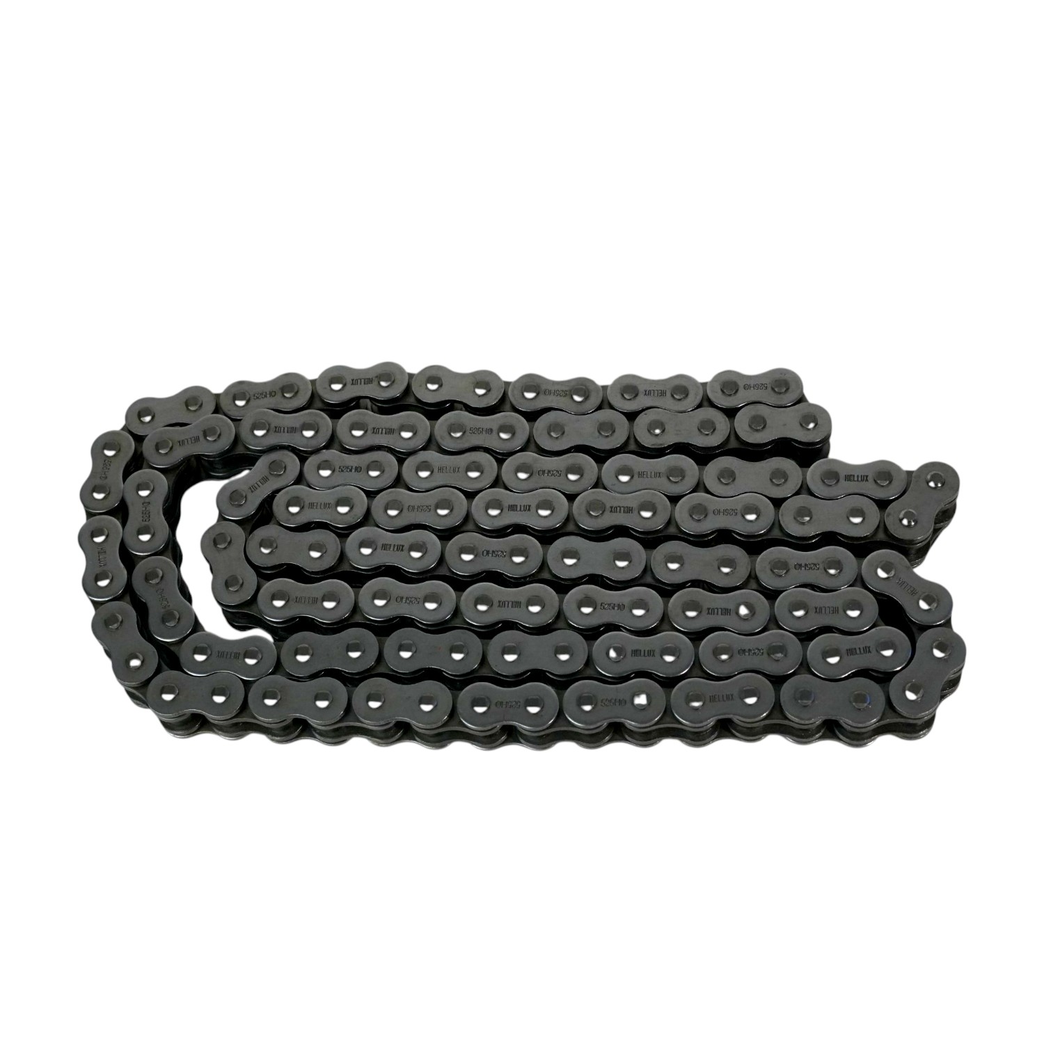 Cadena De Transmision Para Moto Hellux 525h 124 Eslabones Negra Con O Ring