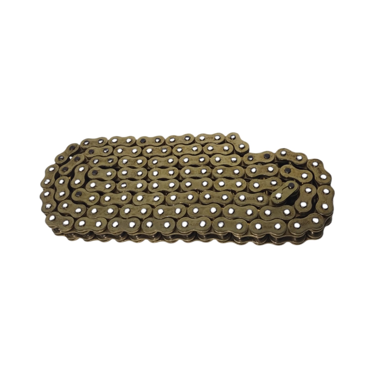 Cadena De Transmision Para Moto Hellux 525h 124 Eslabones Dorada Con O Ring