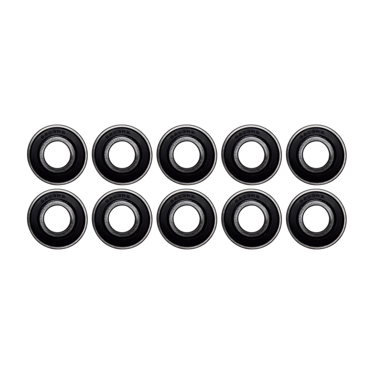 Pack 10 Rulemanes 6203 2rs 17x40x12 Hellux Porta Corona Bs 110 Honda Biz Wave Gilera Smash Zanella Zb Corven Mirage Rueda Trasera Lado Zapata Honda Bros 125