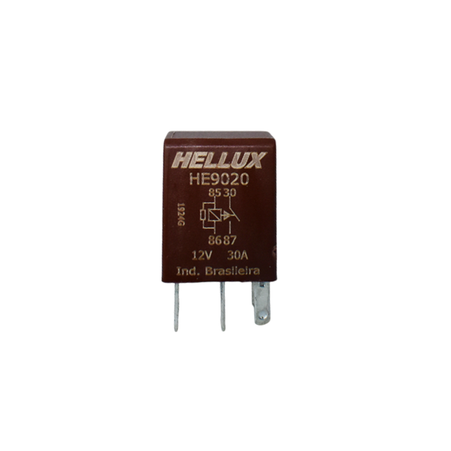 Mini Relay Hellux 12v 30a 4 Pines Resistor Fiat Chevrolet