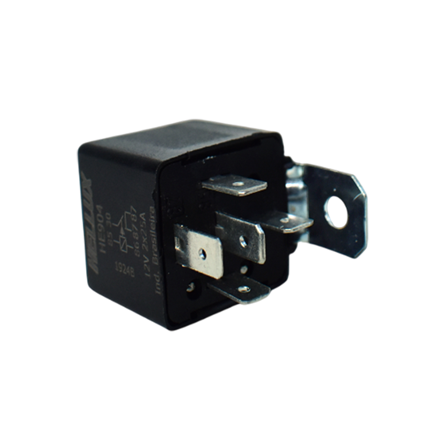 Relay Auxiliar Hellux 5 Terminales 12v 50a Con Soporte