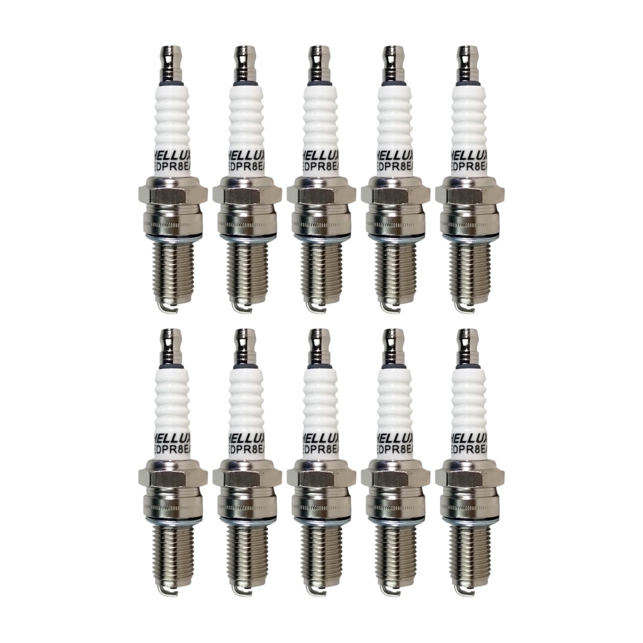 Combo De 10 Bujias Hellux Cobre Honda Nxr 125 Bross V Men 125 Cg 125 Fan Xr 600 Xr650l Nx 650 Dominator Vt 600 Shadow Xl 600 650 V Transalp Yamaha Xt 600 Tdm 850 900 Suzuki Dr 250 350 650