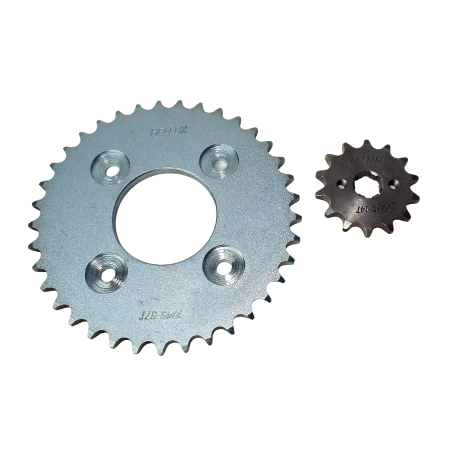 Kit Piñon Y Corona Moto Hellux Honda New Wave 110 Wave 110 S Piñon 14 Corona 37 Paso 428h Negro