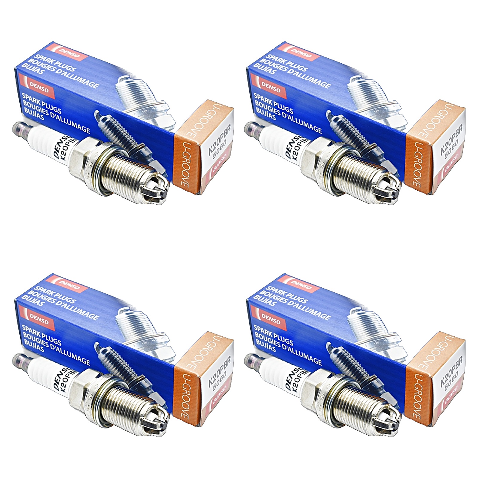 Kit Bujias Denso Cobre Chevrolet Astra 2.0 16v 2.4 16v Aveo 1.6 16v Corsa 1.4 16v 1.6 16v Tigra 1.6 16v Vectra 2.0 16v 2.2 16v 2.4 16v Zafira 2.0 16v