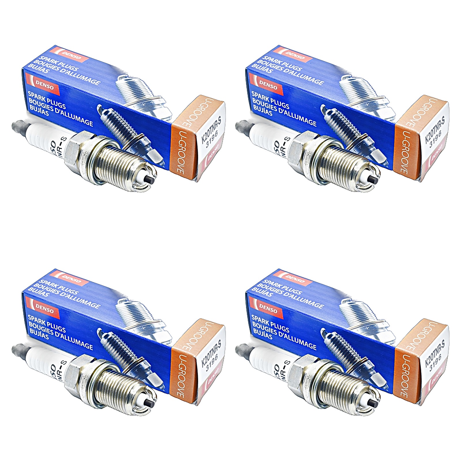 Kit Bujias Denso Cobre Volkswagen Bora 1.8 20v 2.0 8v Caddy 1.6 8v Golf 1.6 8v 1.8 20v 2.0 8v New Beetle 2.0 8v Passat 1.8 20v Sharan 1.8 20v