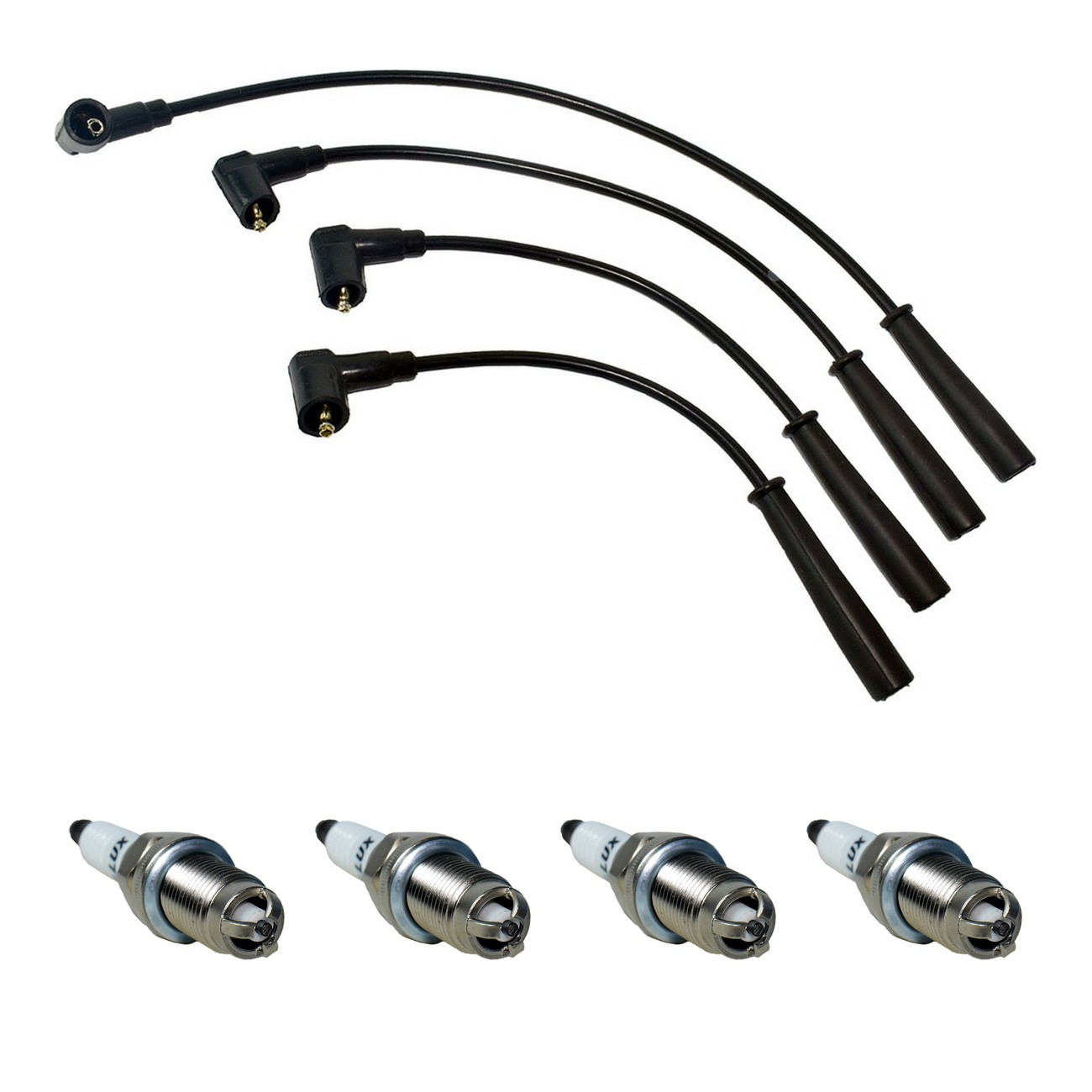 Kit Cables Y Bujias Hellux Renault Kangoo 1.6 8v Symbol 1.6 8v Negro