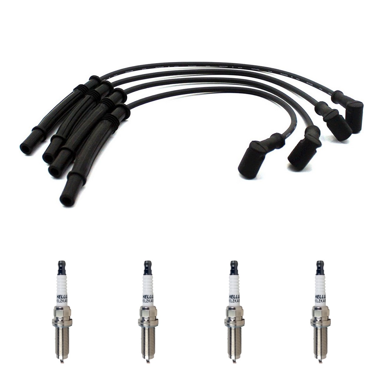 Kit Cables Y Bujias Hellux Renault Clio 2 1.2 16v Clio Mío 1.2 16v Negro