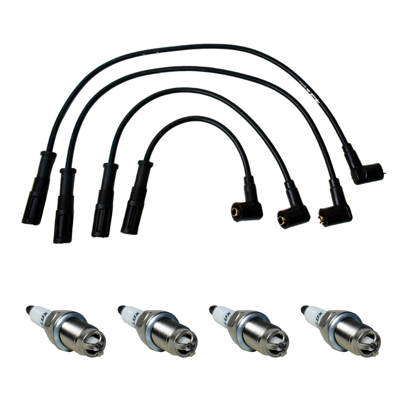 Kit Cables Y Bujias Hellux Fiat Fiorino 1.3 8v Uno 1.3 8v Gris