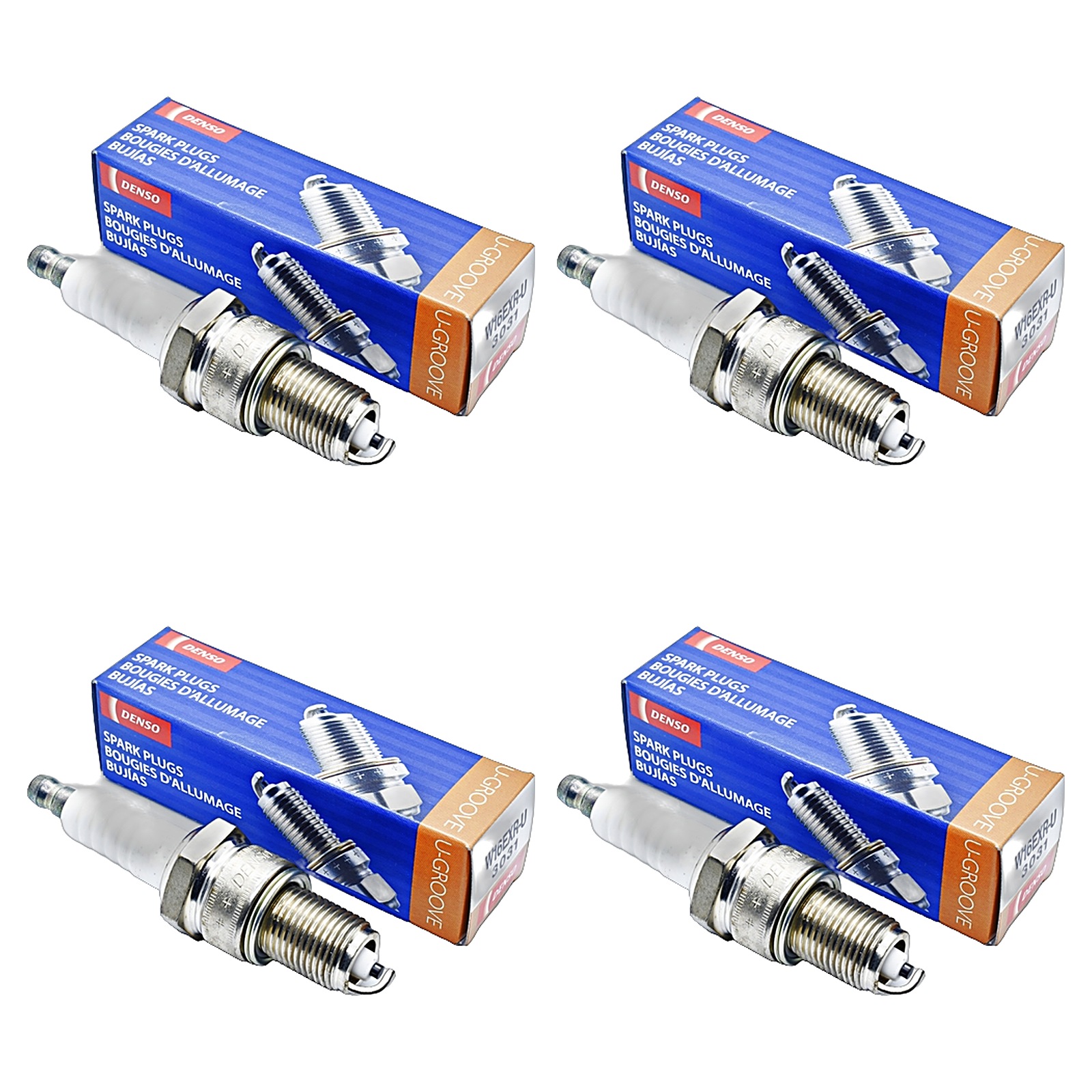 Kit Bujias Denso Cobre Ford Escort 1.6 1.8 8v 2.0 8v Galaxy 1.8 2.0 Orion 1.6