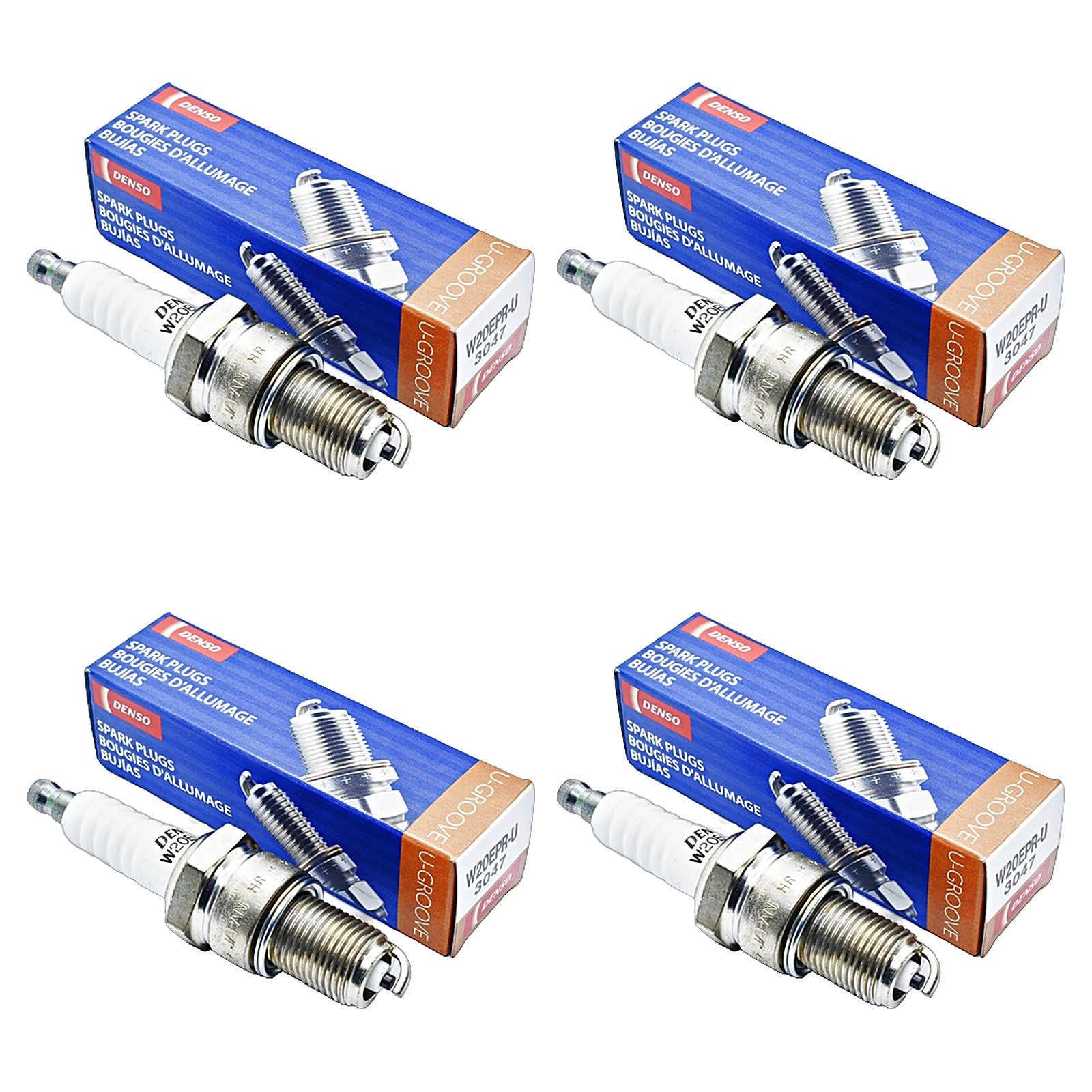 Kit Bujias Denso Cobre Fiat Coupe 2.0 Idea 1.8 8v Palio 1.8 8v Punto 1.8 8v Siena 1.8 8v Stilo 1.8 8v Strada 1.8 8v Tempra 2.0 16v