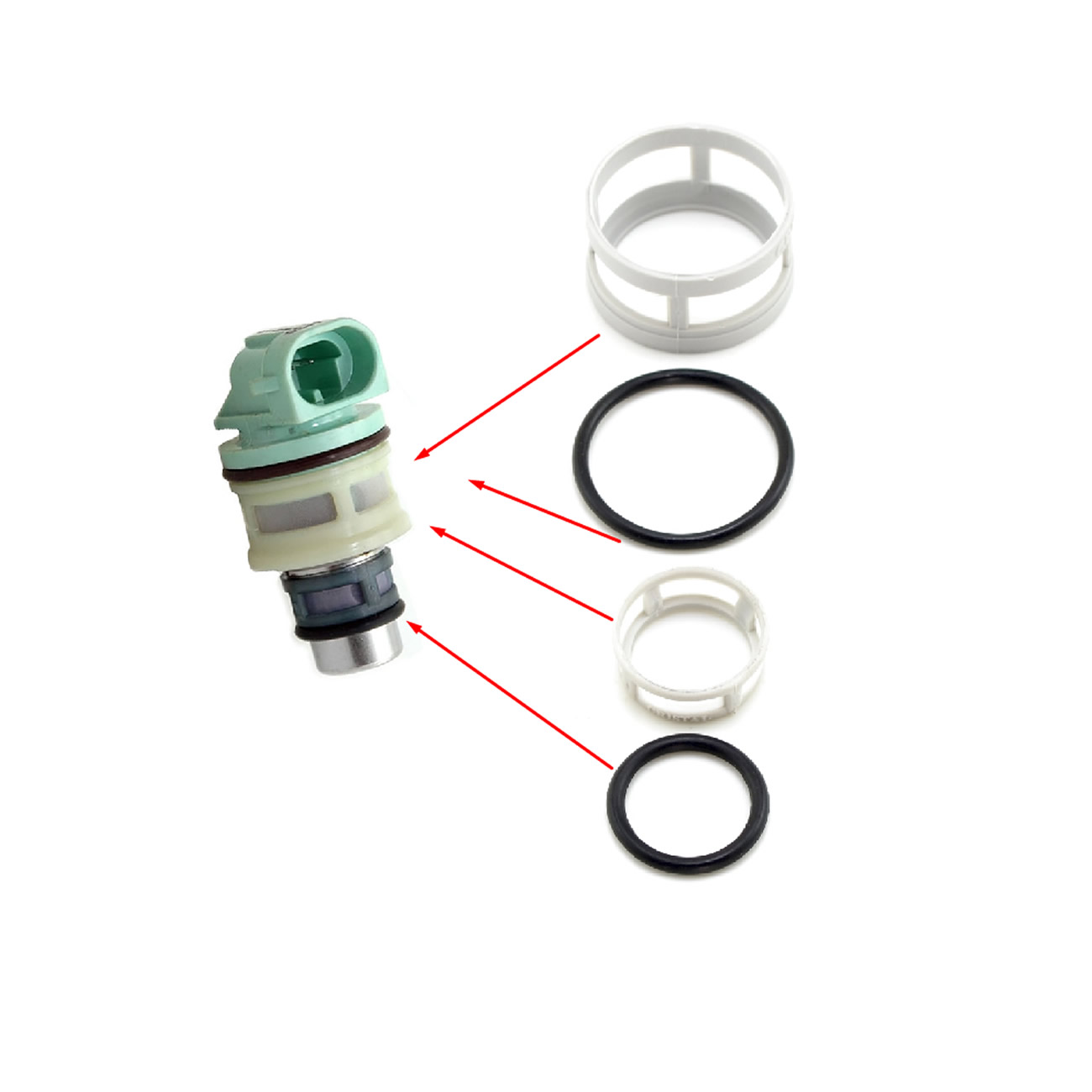 Kit Filtros Y Orings Para Inyector Rochester Mono Corsa